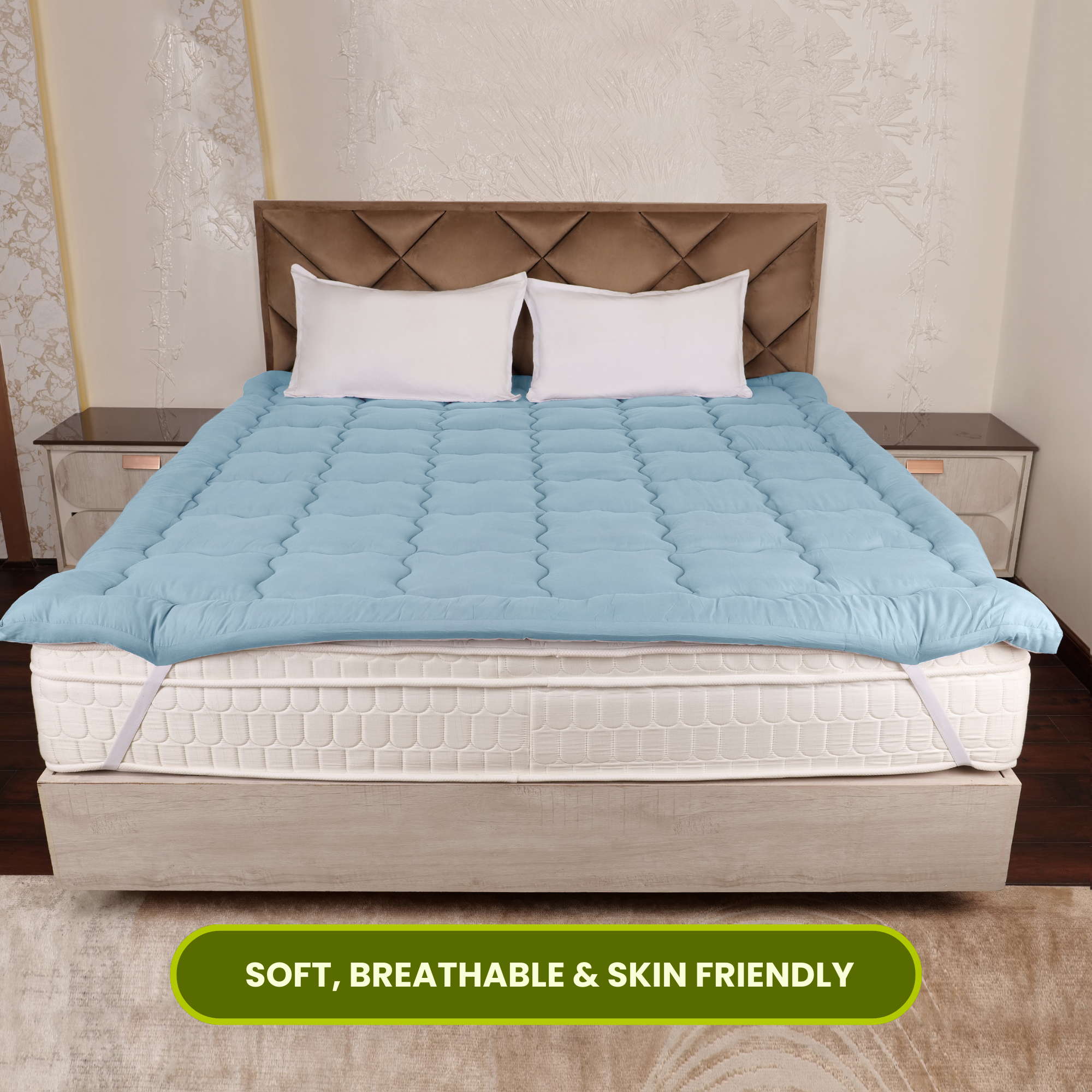 Sky Blue Mattress Topper / Pads