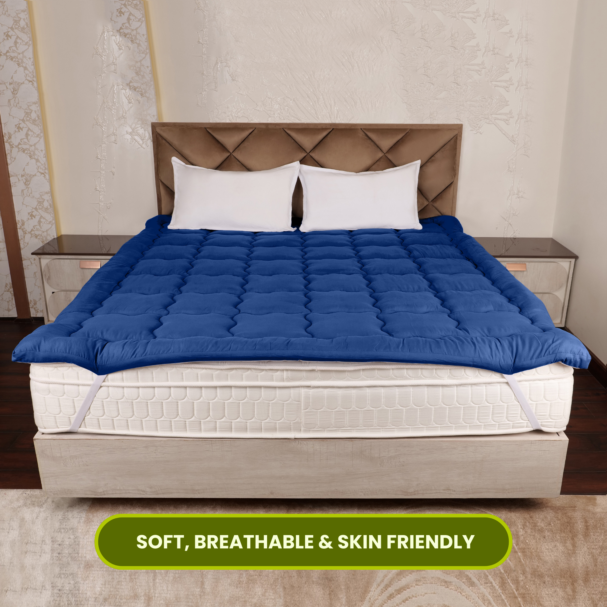 Navy Blue Mattress Topper / Pads