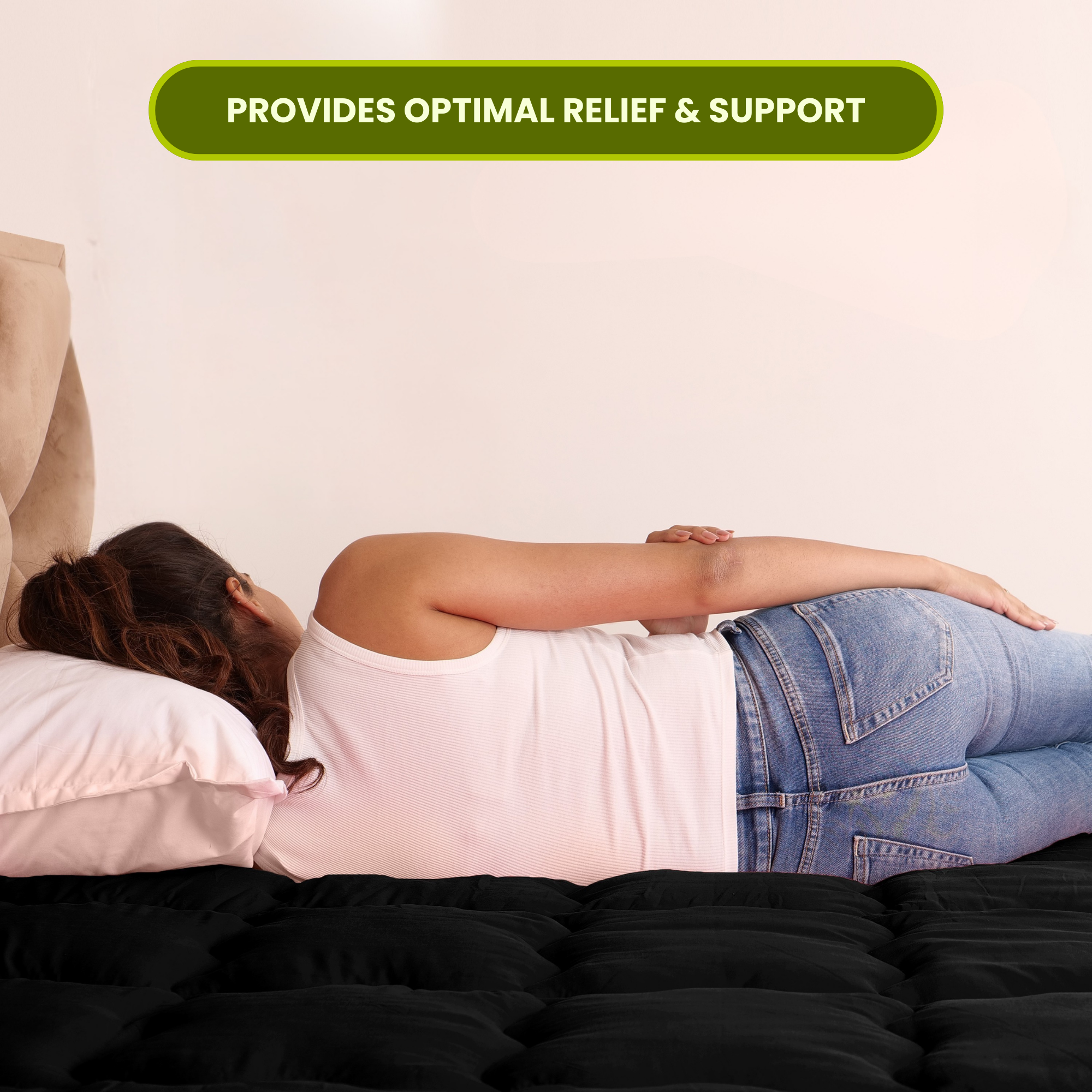 Black Mattress Topper / Pads