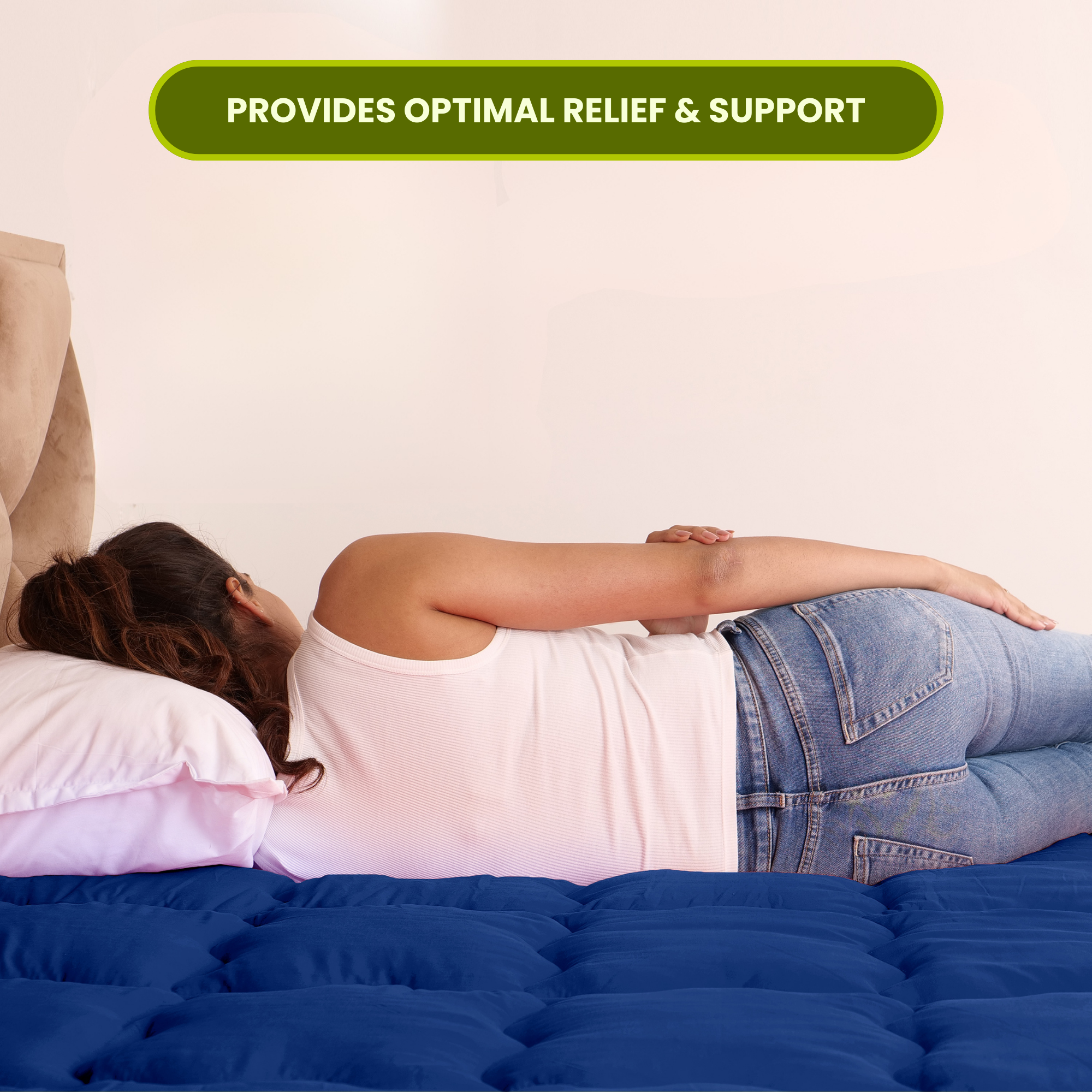 Navy Blue Mattress Topper / Pads