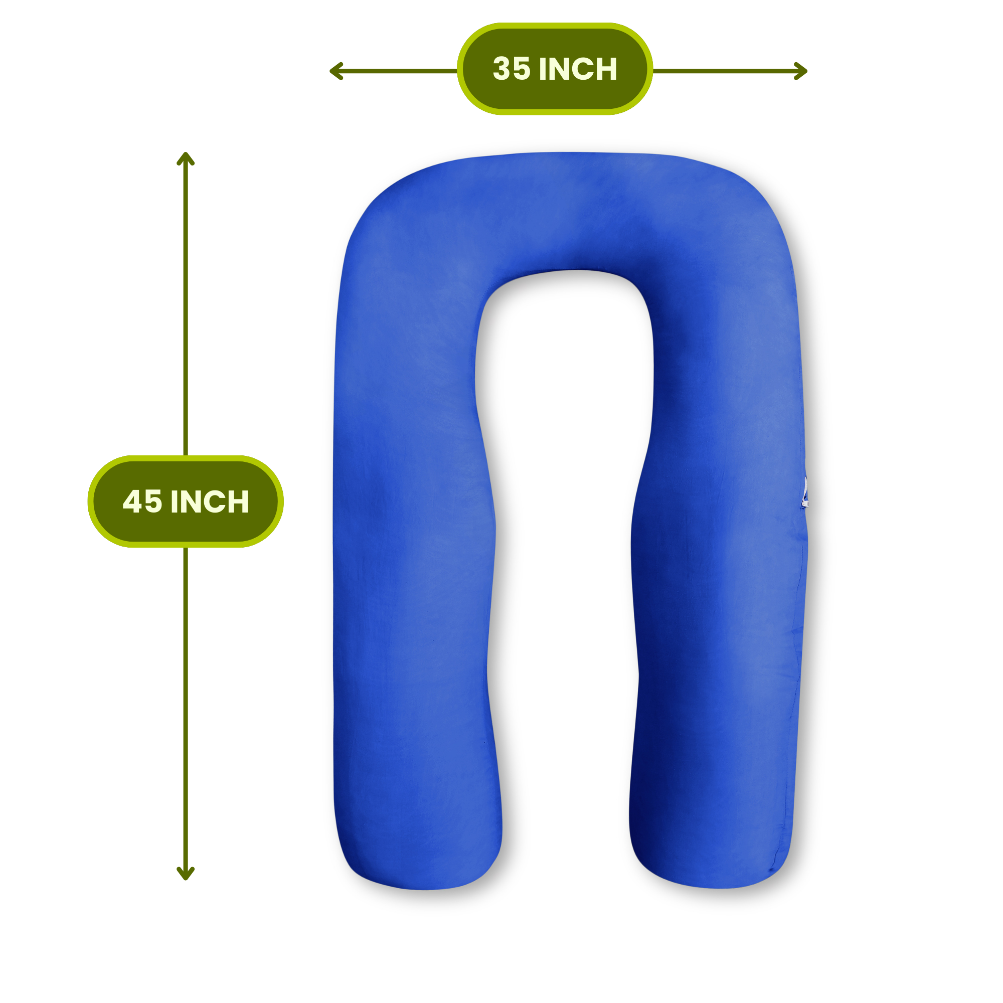 Navy Blue U Shaped Pregnancy Pillow