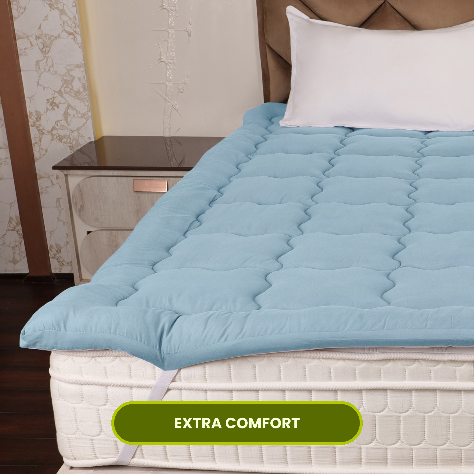 Sky Blue Mattress Topper / Pads