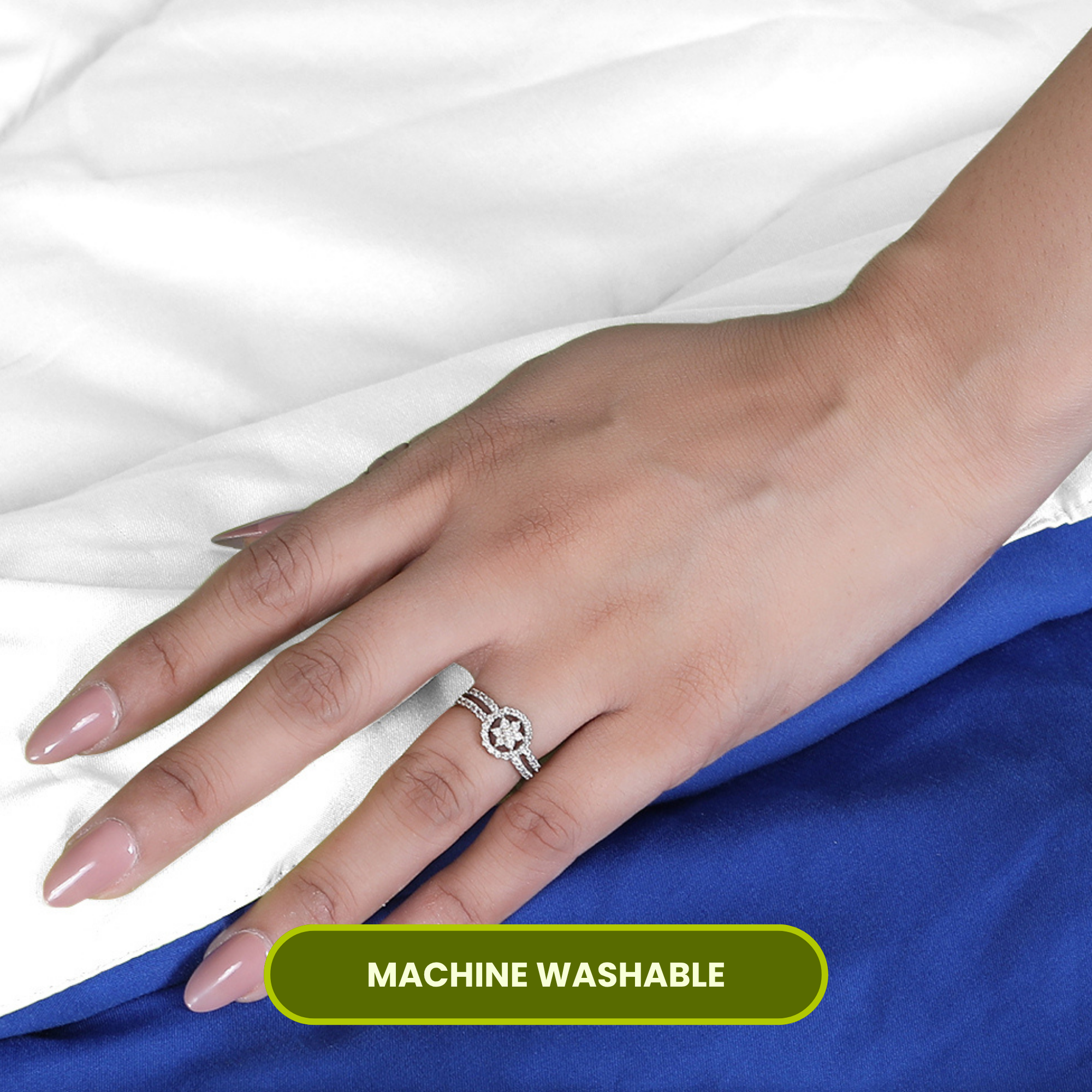 Blue & White Reversable Comforter/Duvet