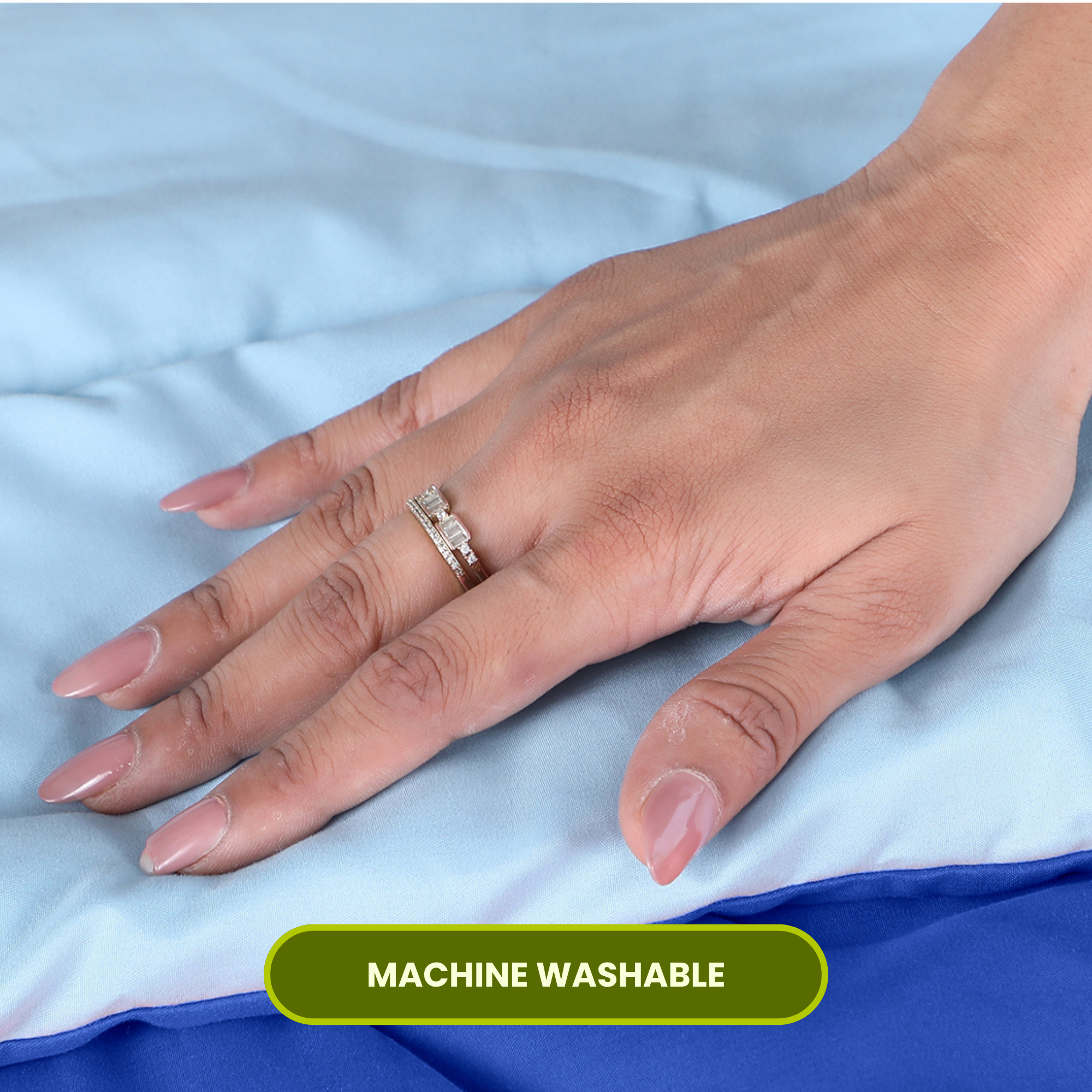 Blue & Sky Blue Reversable Comforter/Duvet