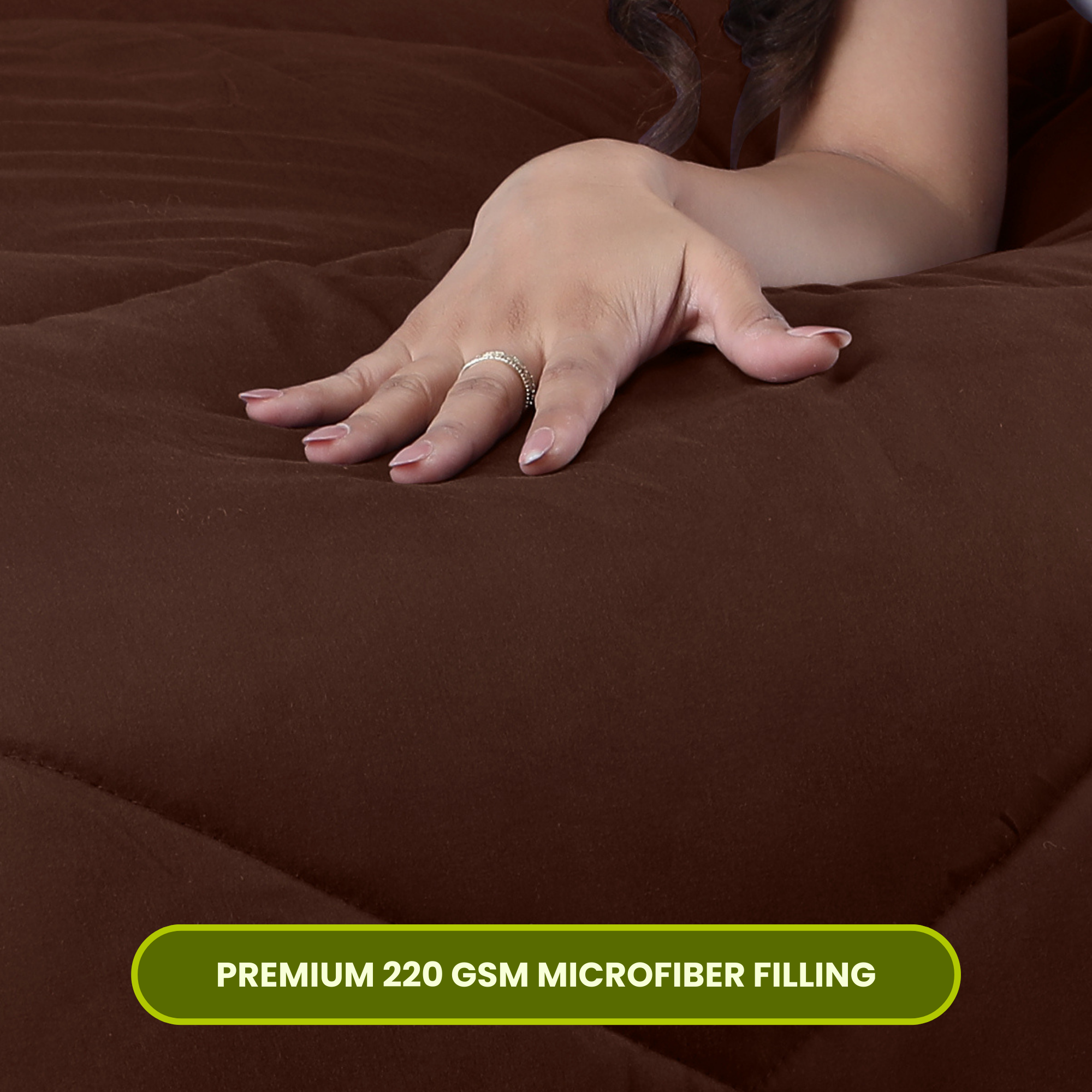 Brown Duvet Plain AVI Lifestyles I03