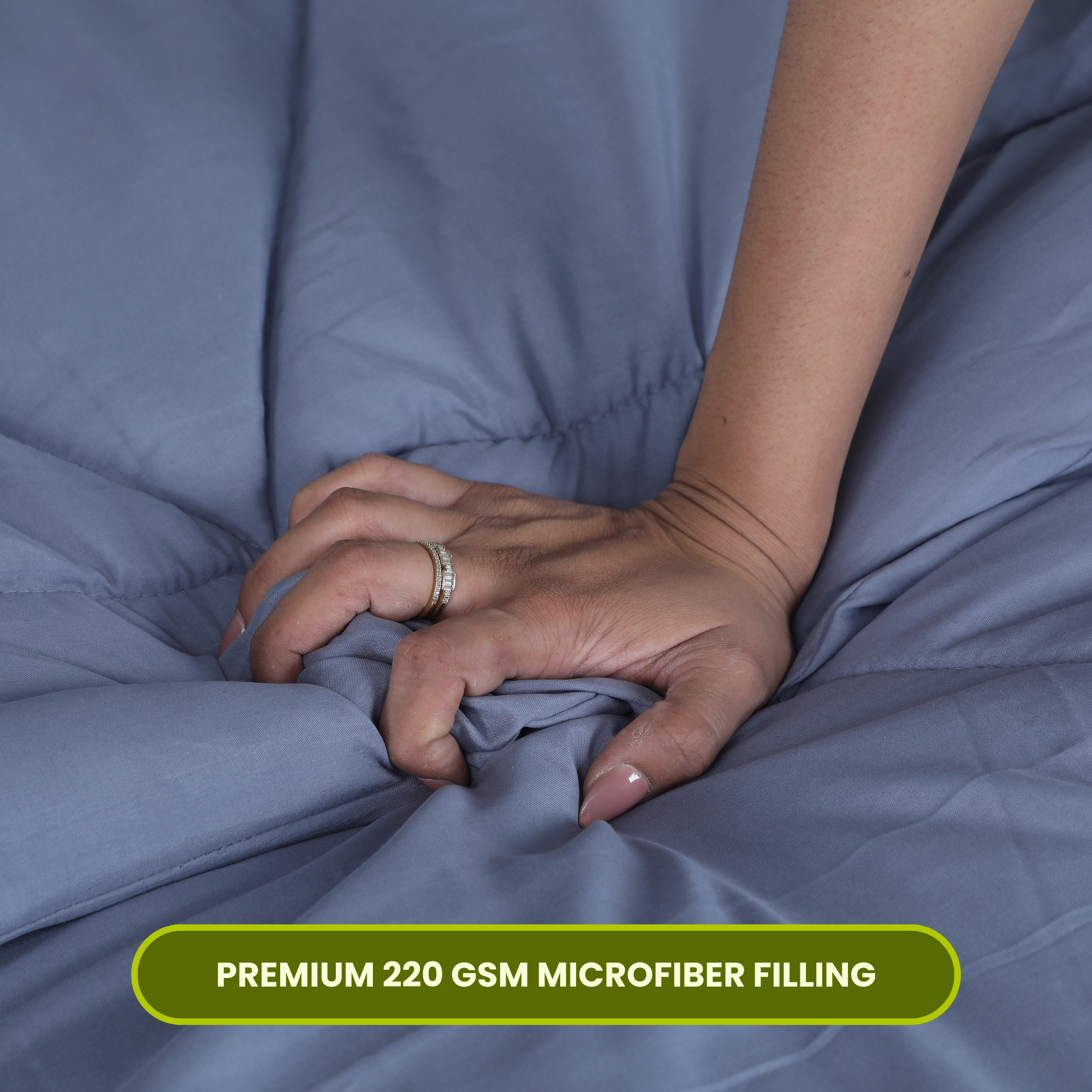 Grey Duvet Plain AVI Lifestyles I03