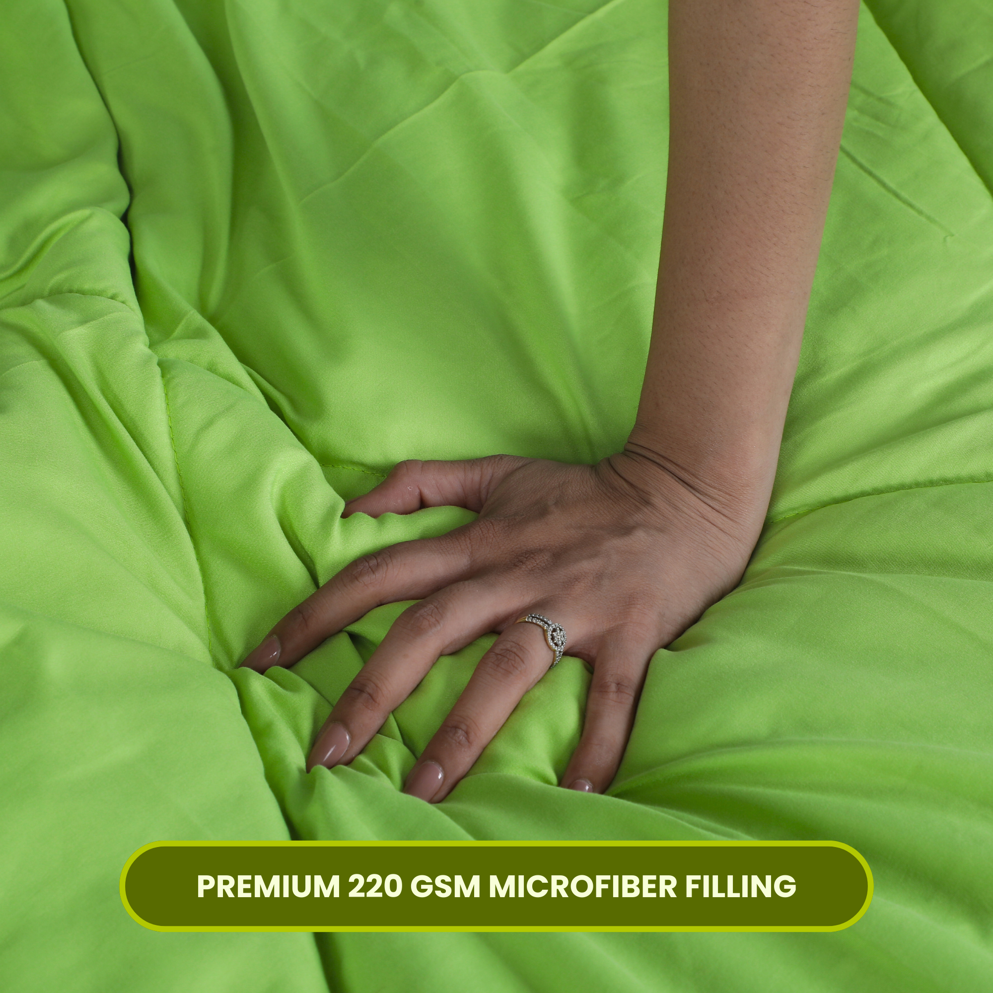 Mint- Green Duvet Plain AVI Lifestyles I03