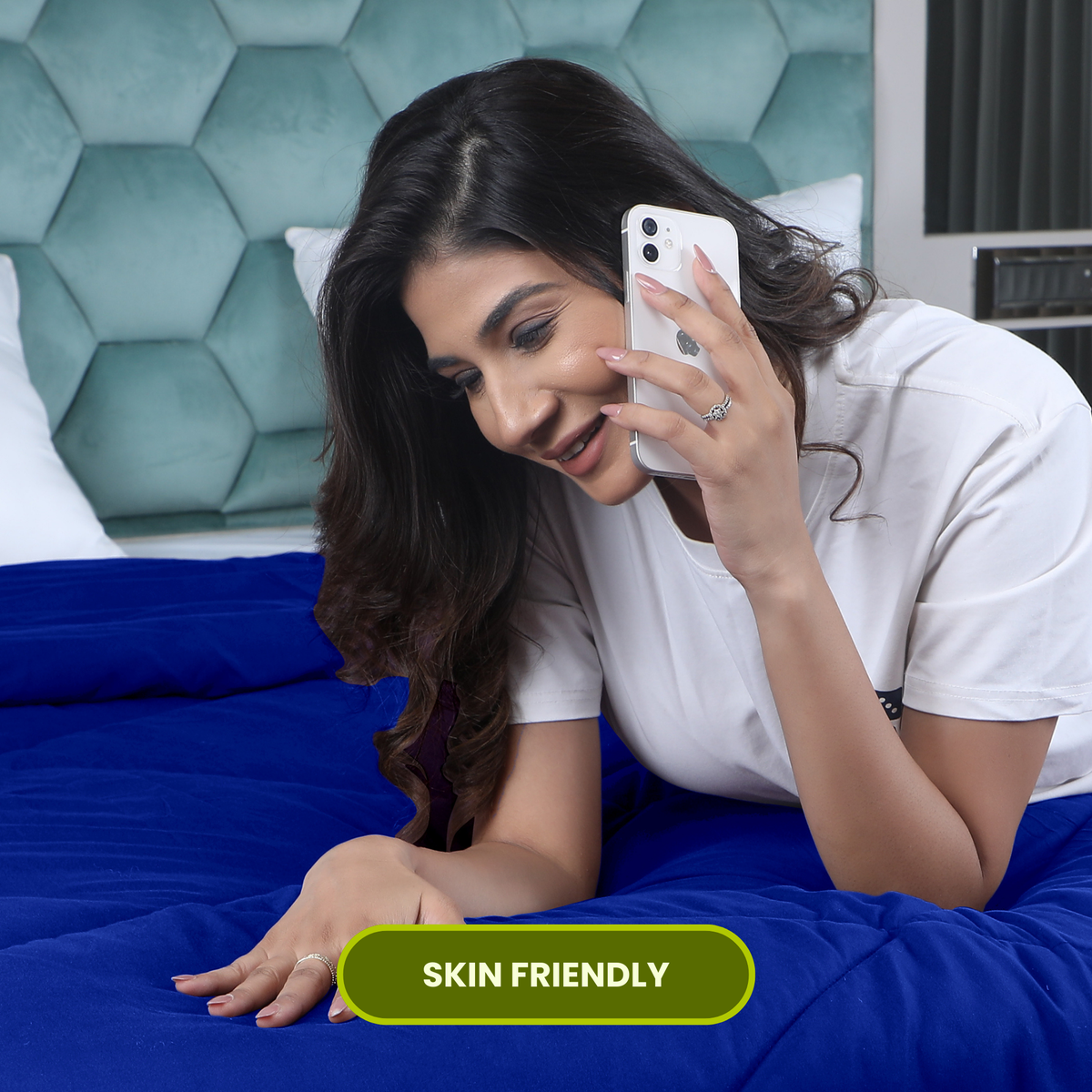 Navy- Blue Duvet Plain AVI Lifestyles I05