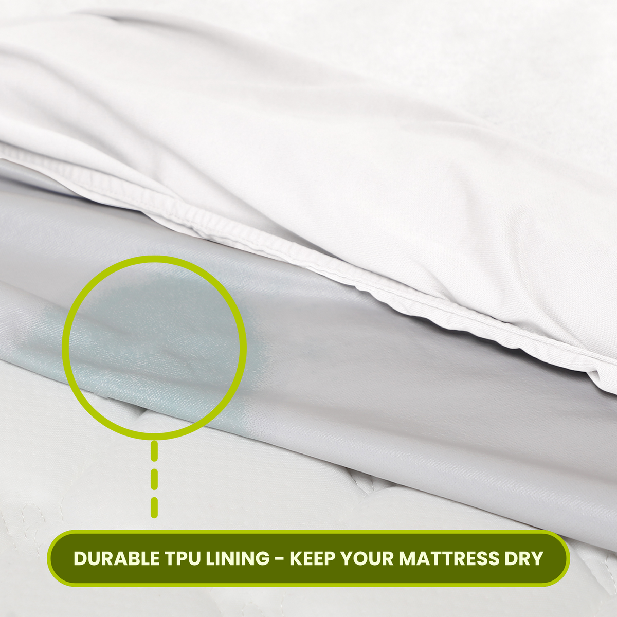 Quilted Navy Blue Mattress Protector