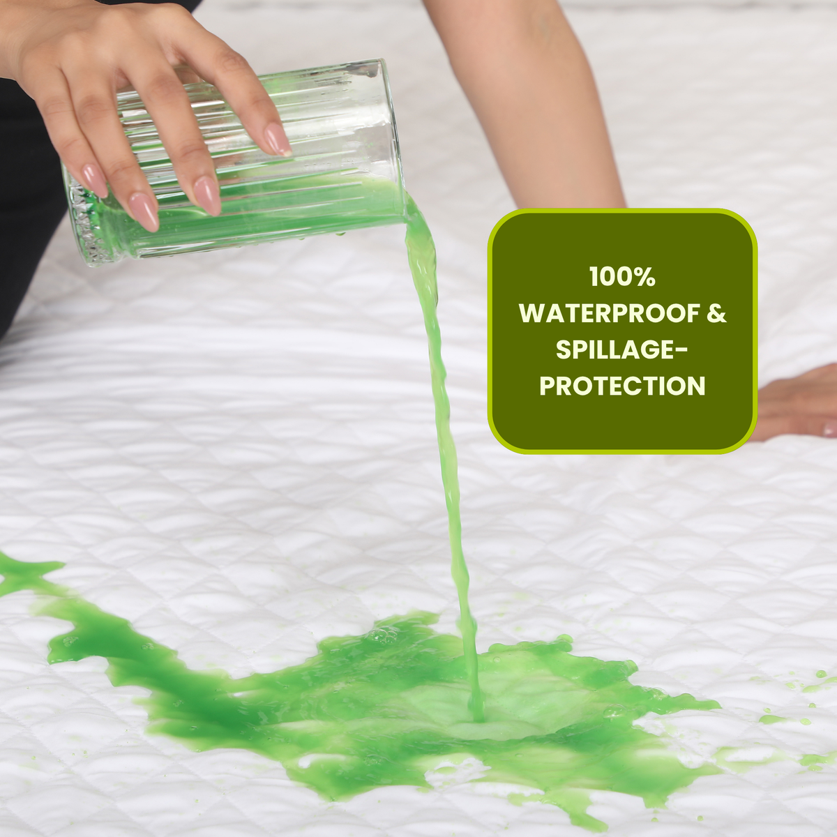 Quilted White Mattress Protector