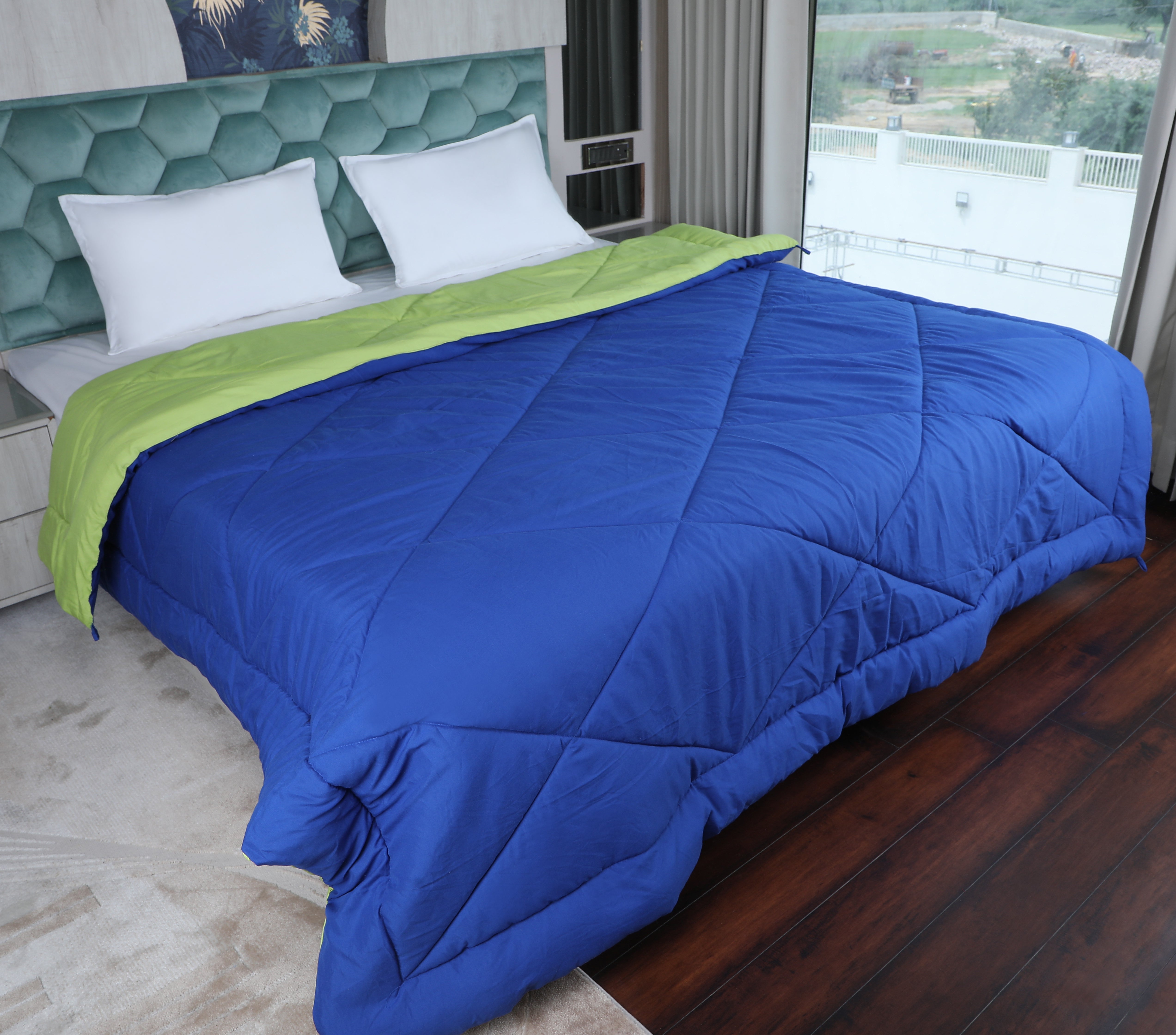 Blue & Green Reversable Comforter/Duvet