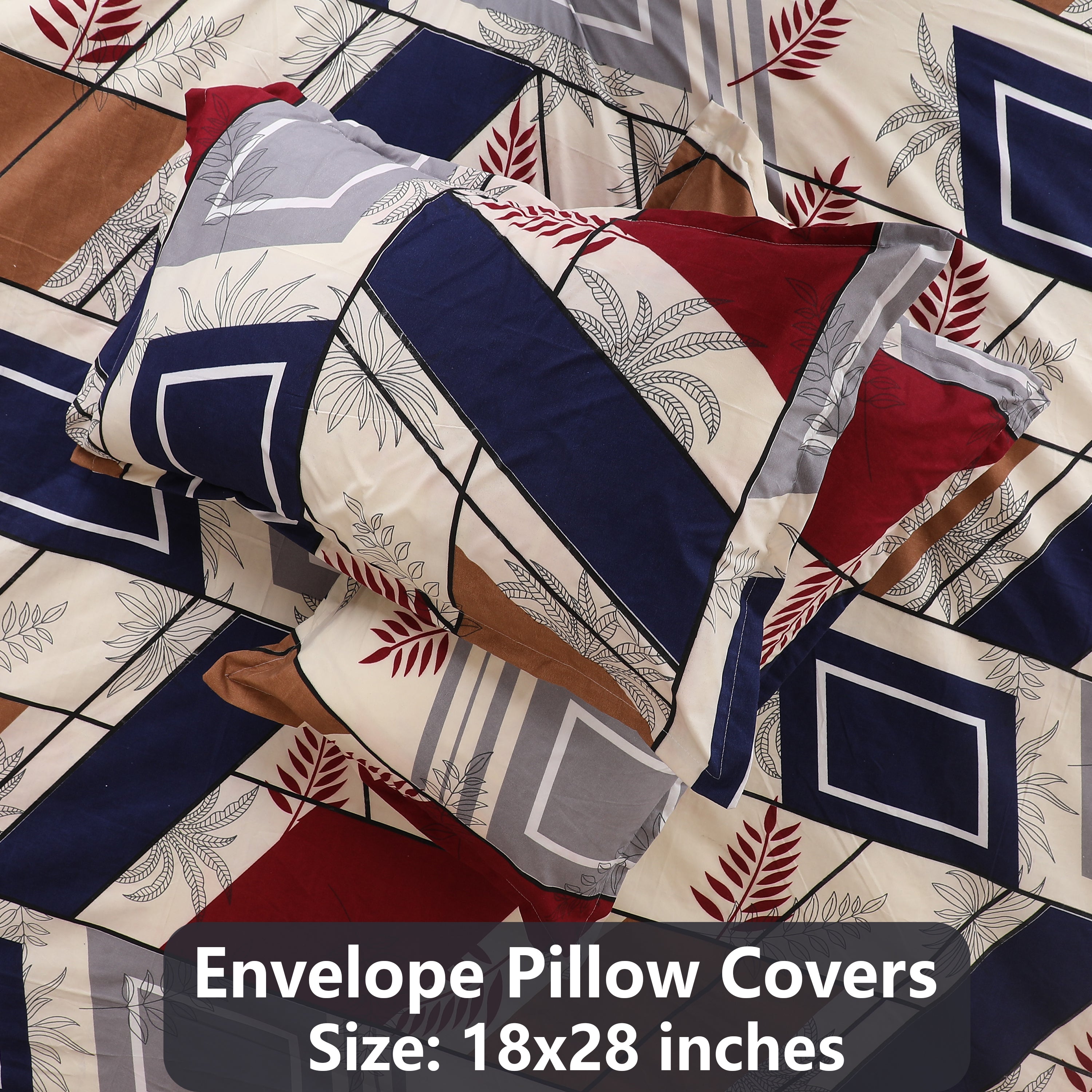 Susane Cadet Polyester Flat Bedsheet with Pillow Cover