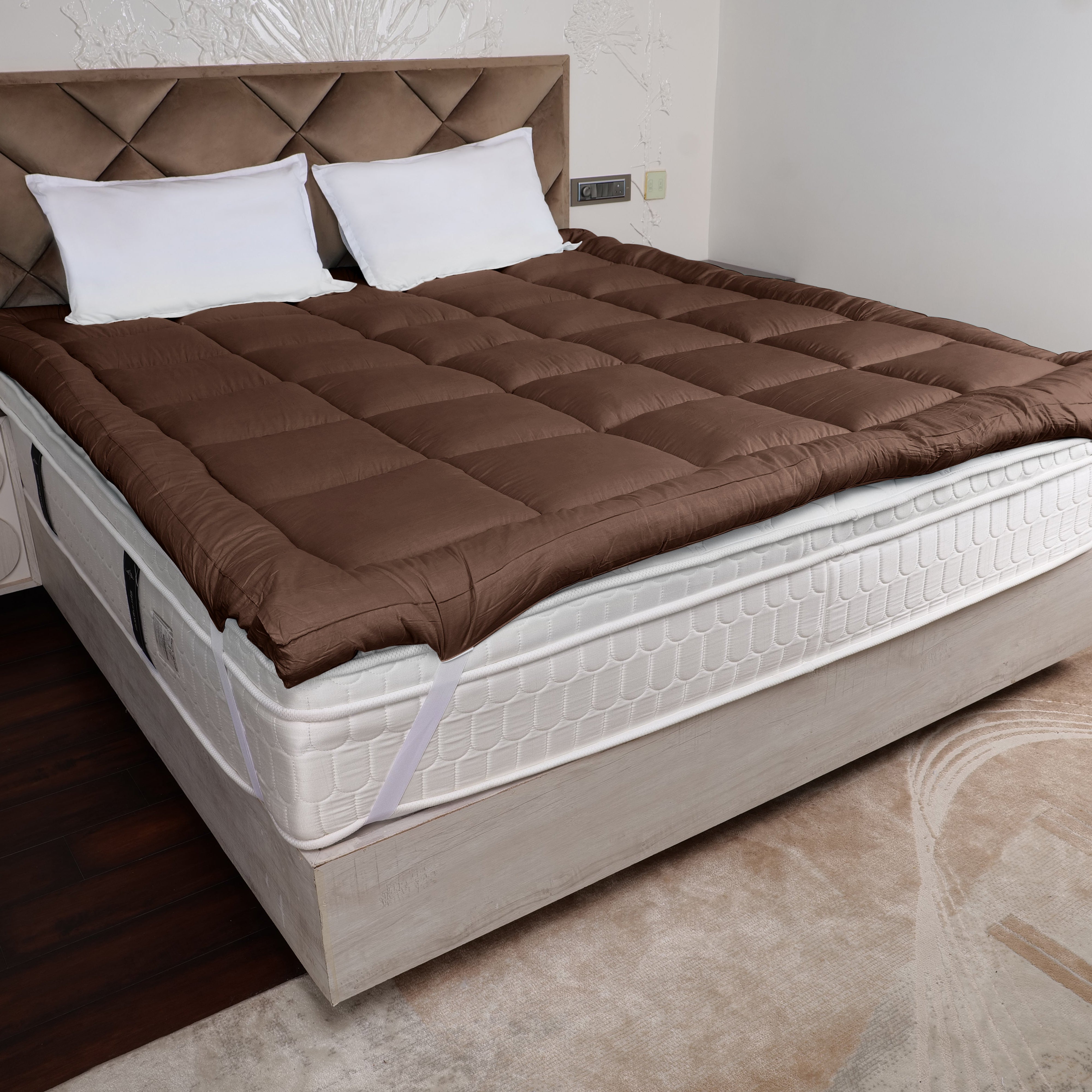 Brown Mattress Topper / Pads #thickness_3-inch-1200-gsm
