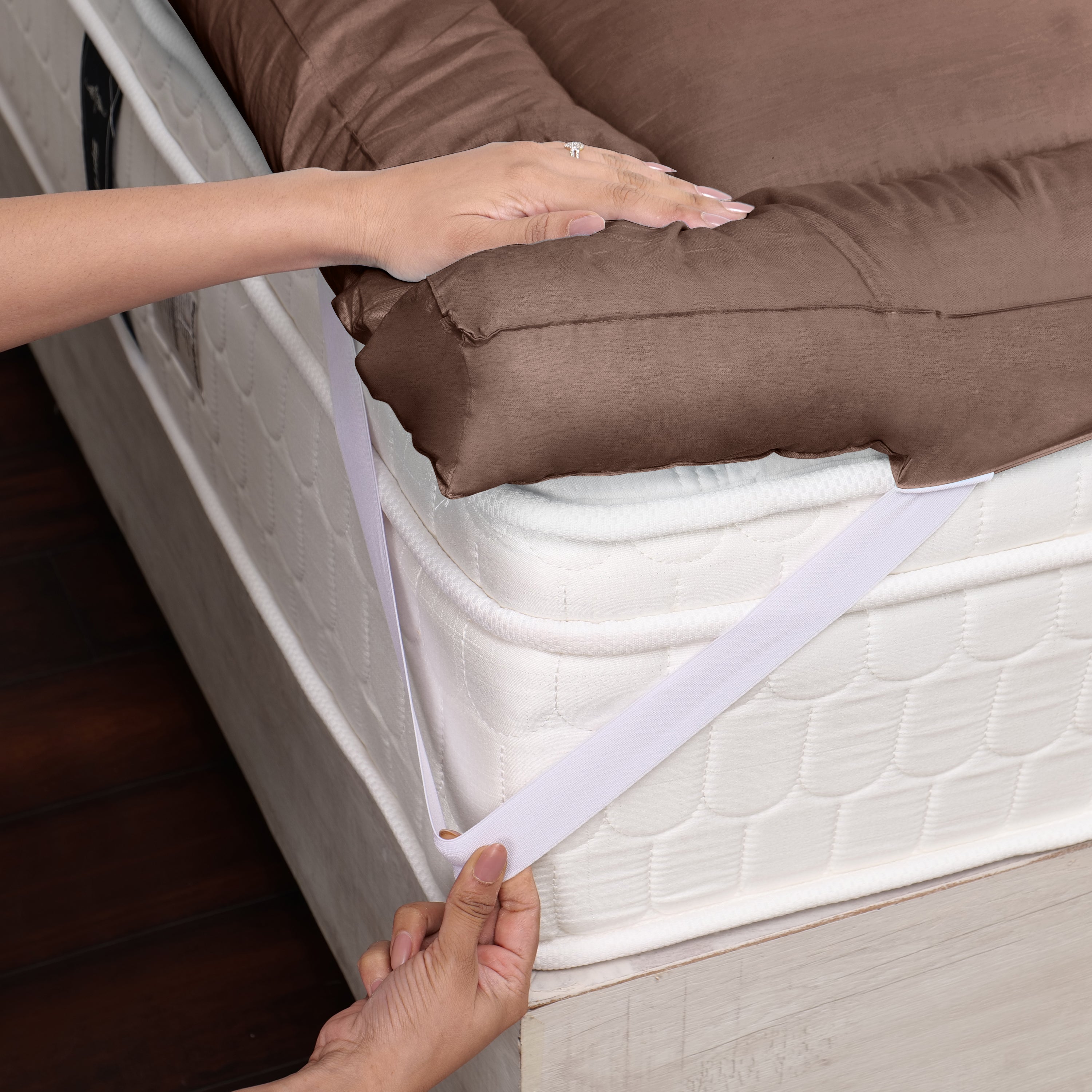 Brown 1200 GSM Mattress Topper
