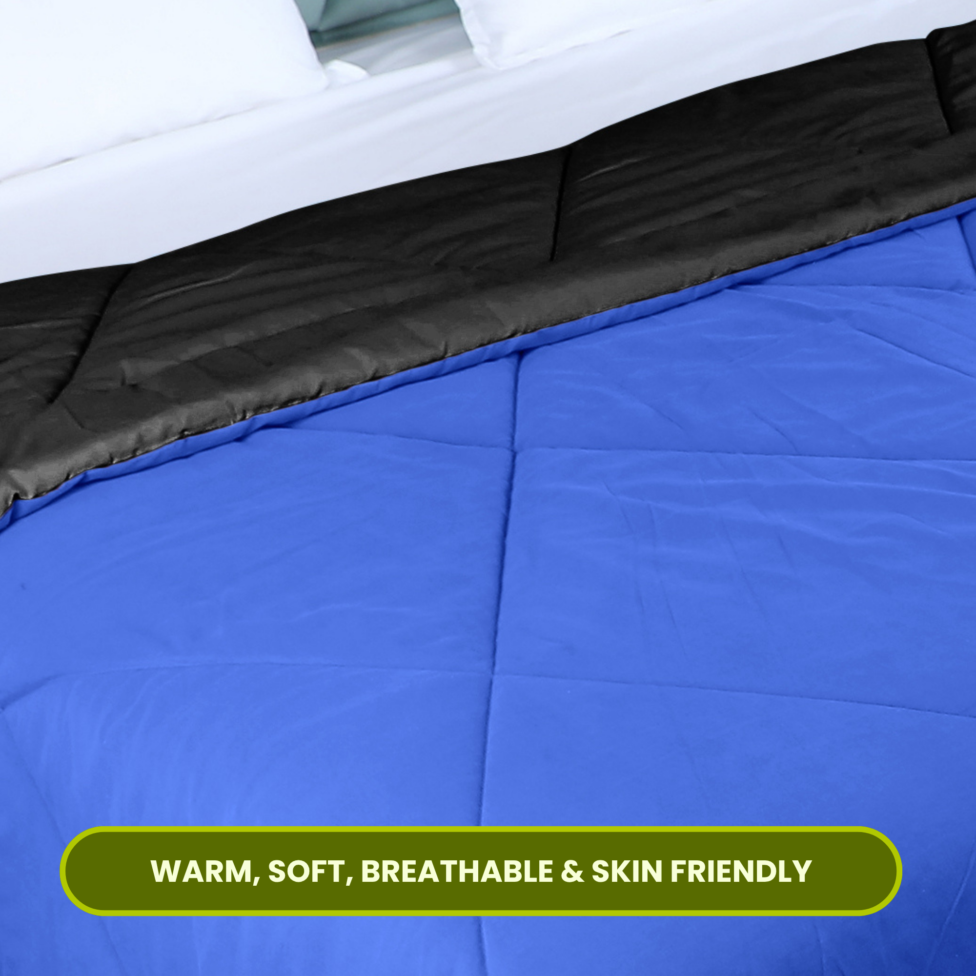 Black & Blue Reversable Comforter/Duvet