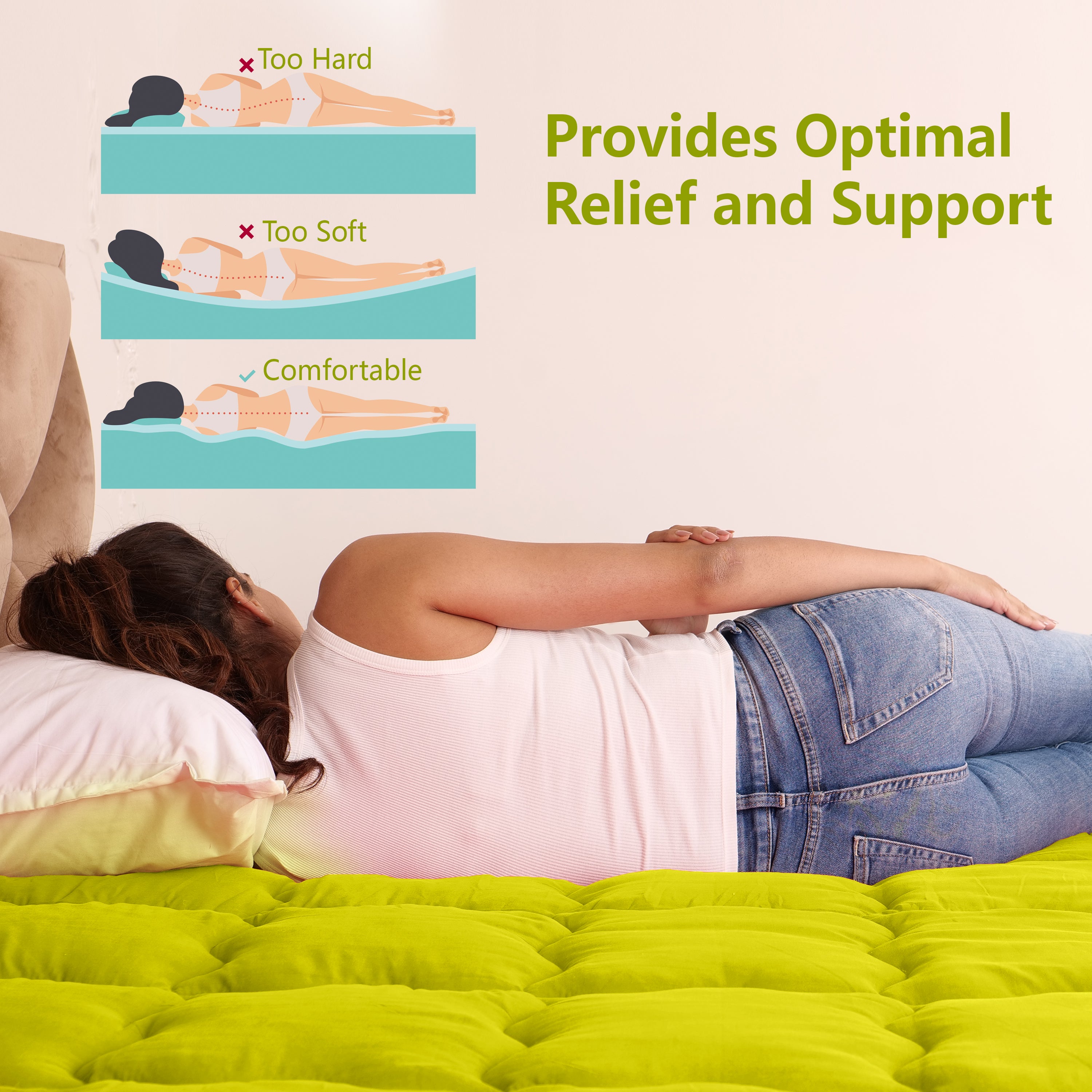 Mint Green Mattress Topper / Pads