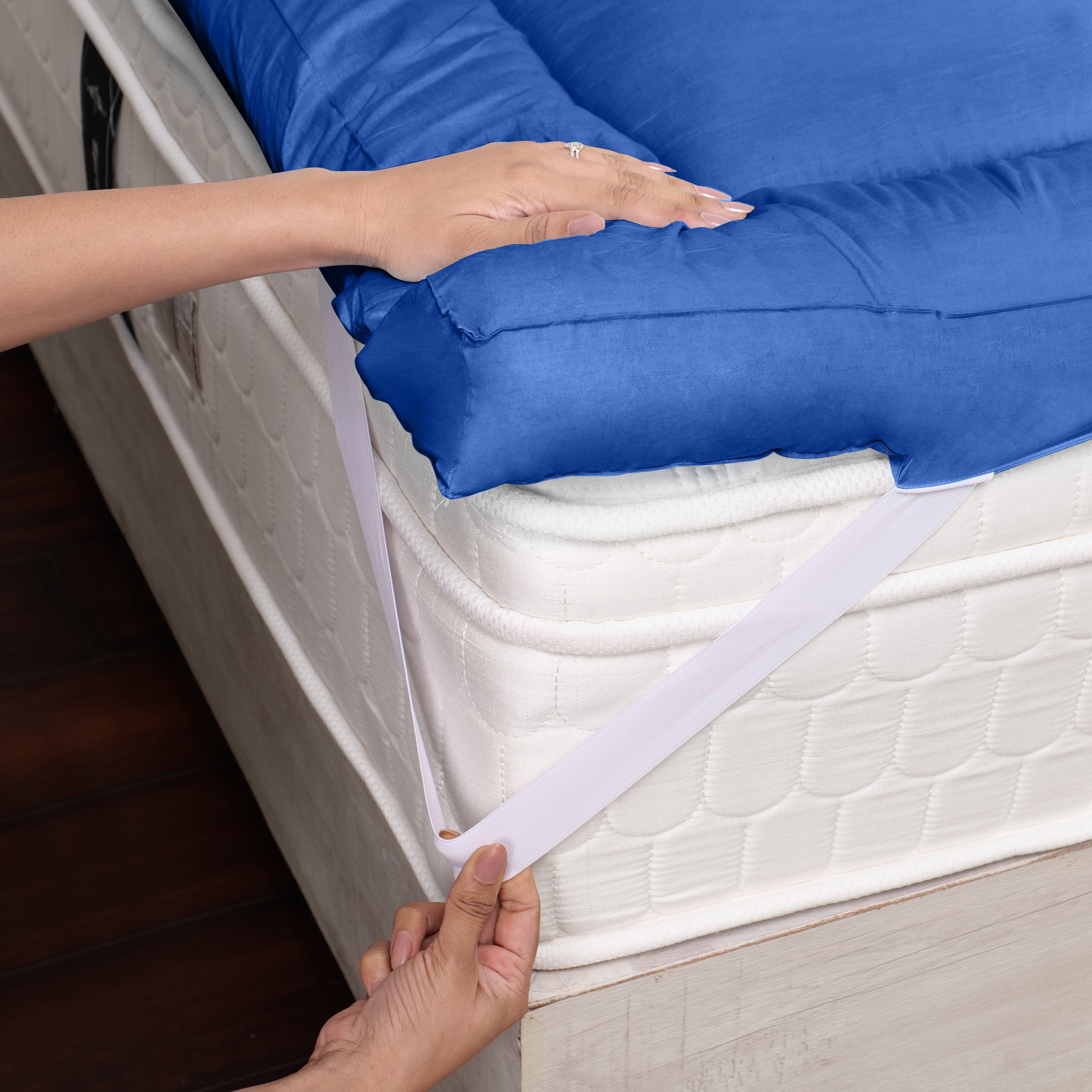 Navy Blue 1200 GSM Mattress Topper