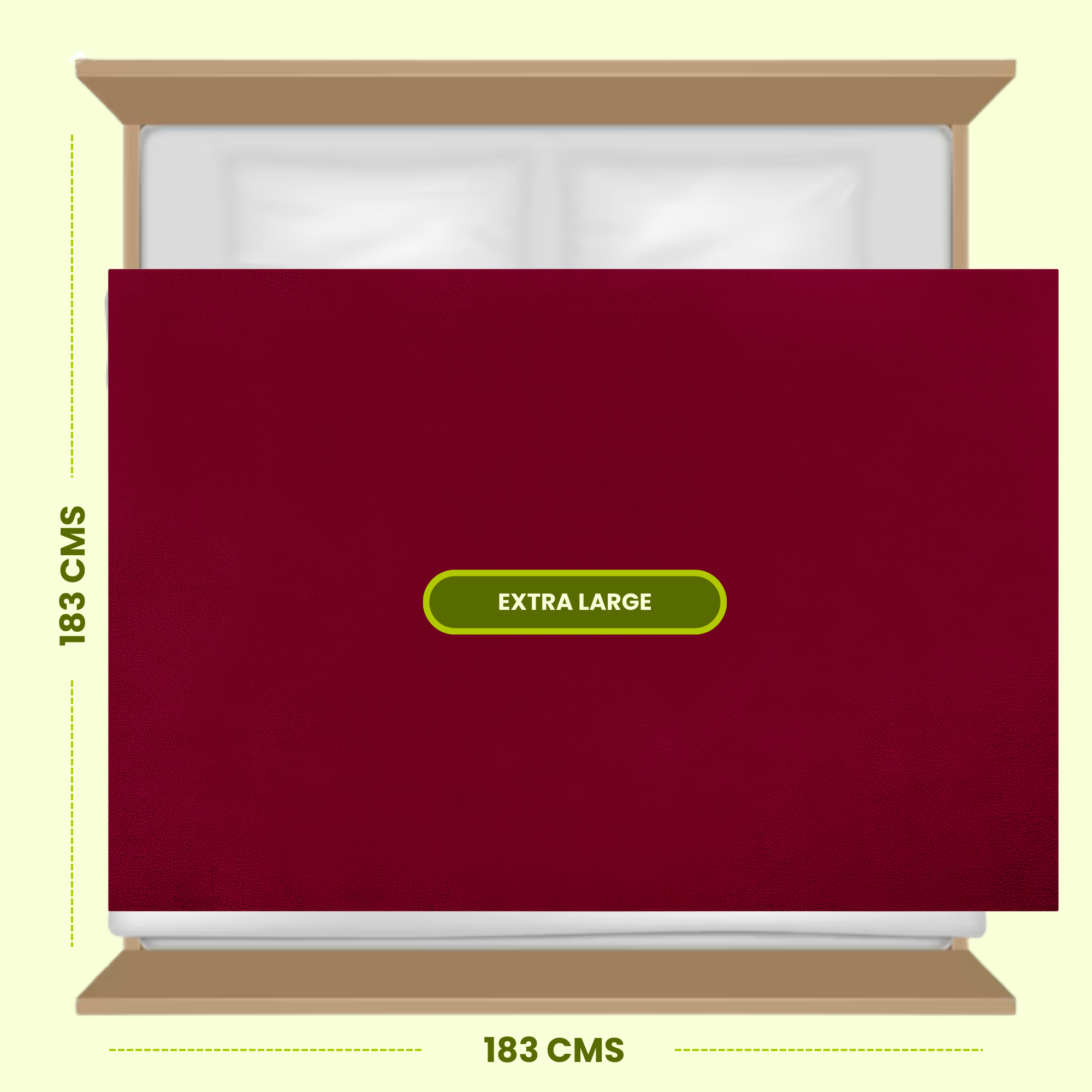 Maroon Dry Sheet