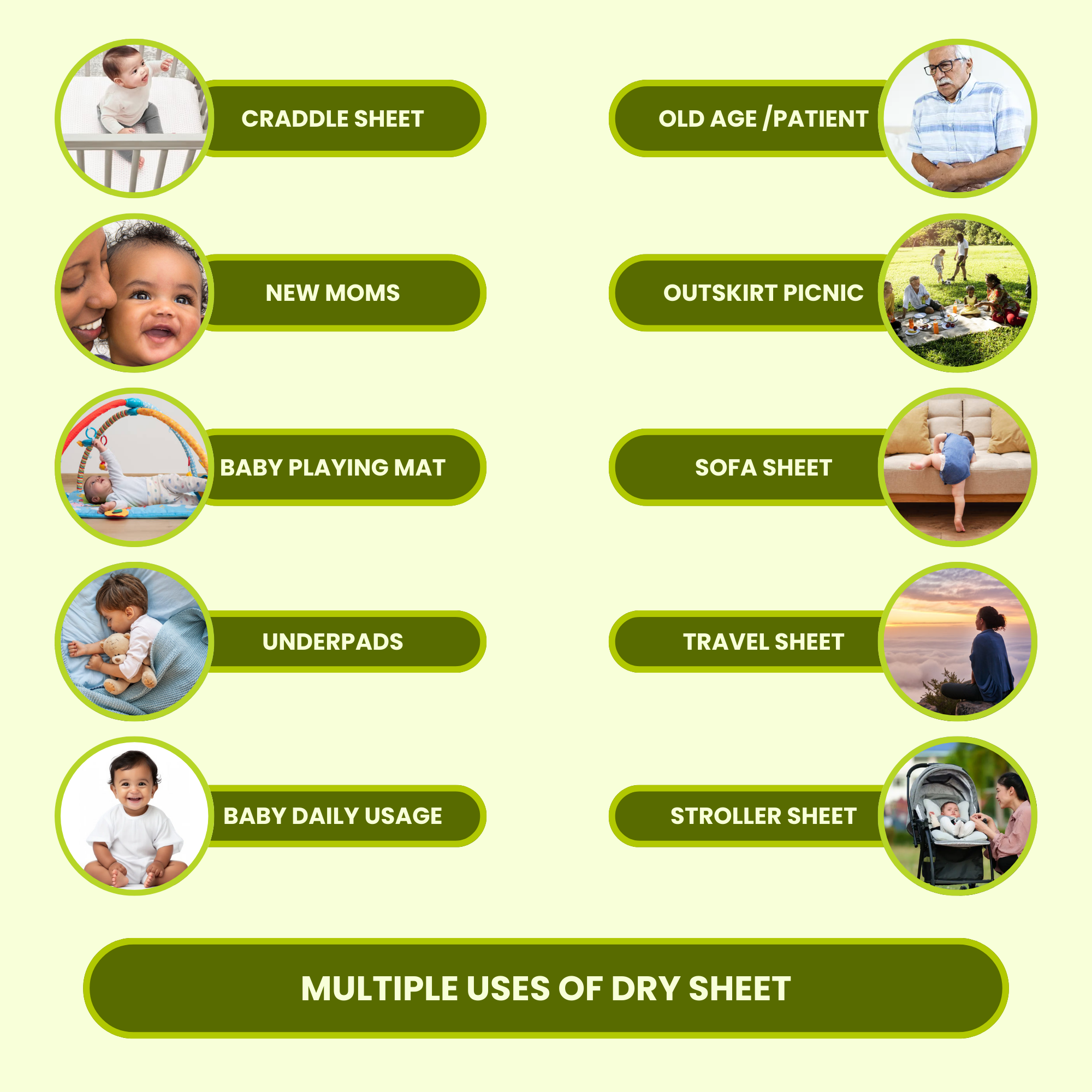 Mint Green Dry Sheet