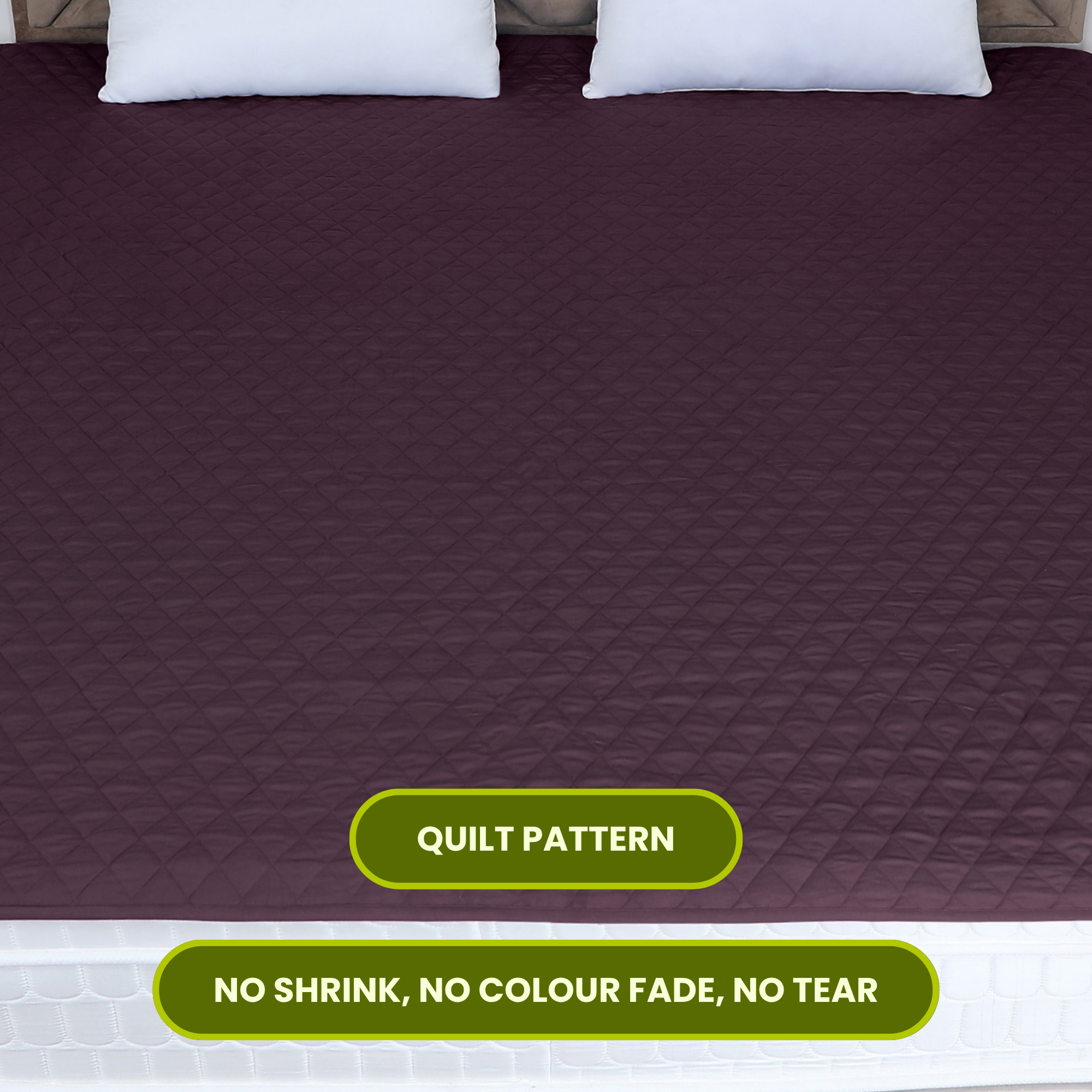 Quilted Wine Mattress Protector