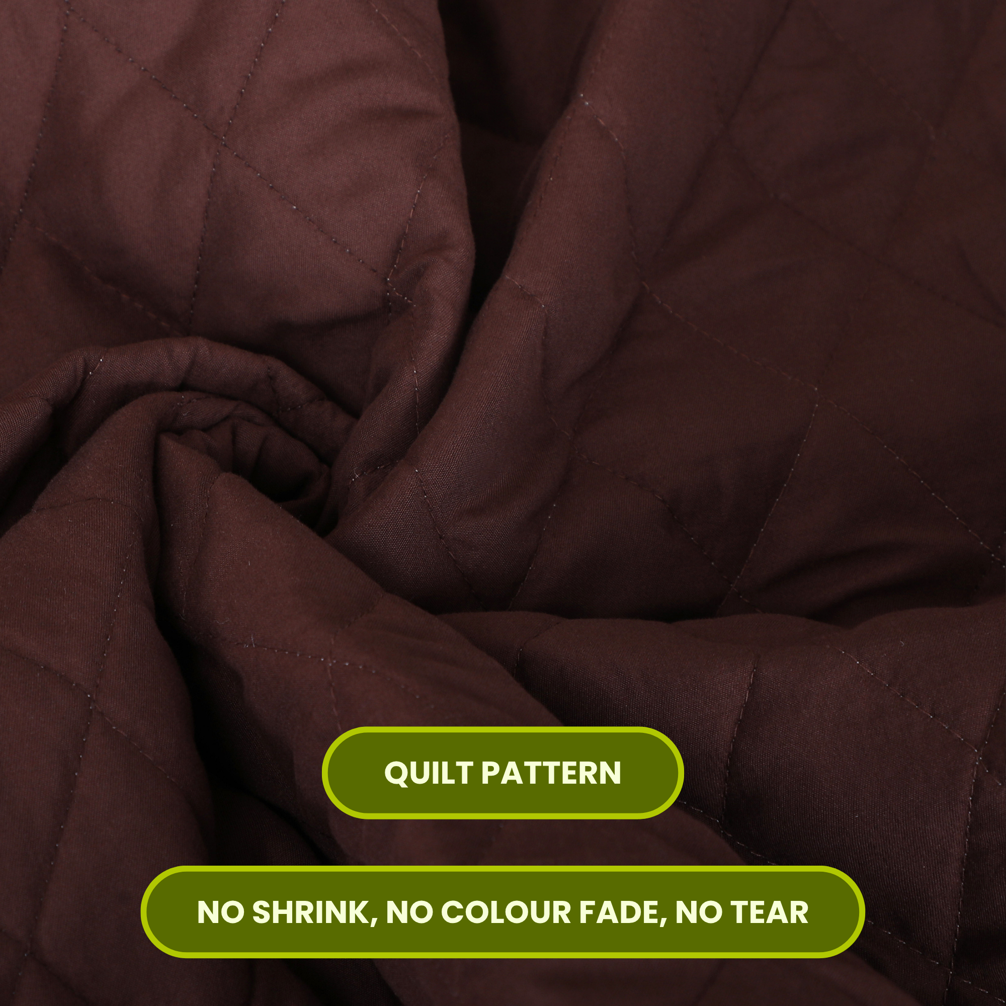 Quilted Brown Mattress Protector