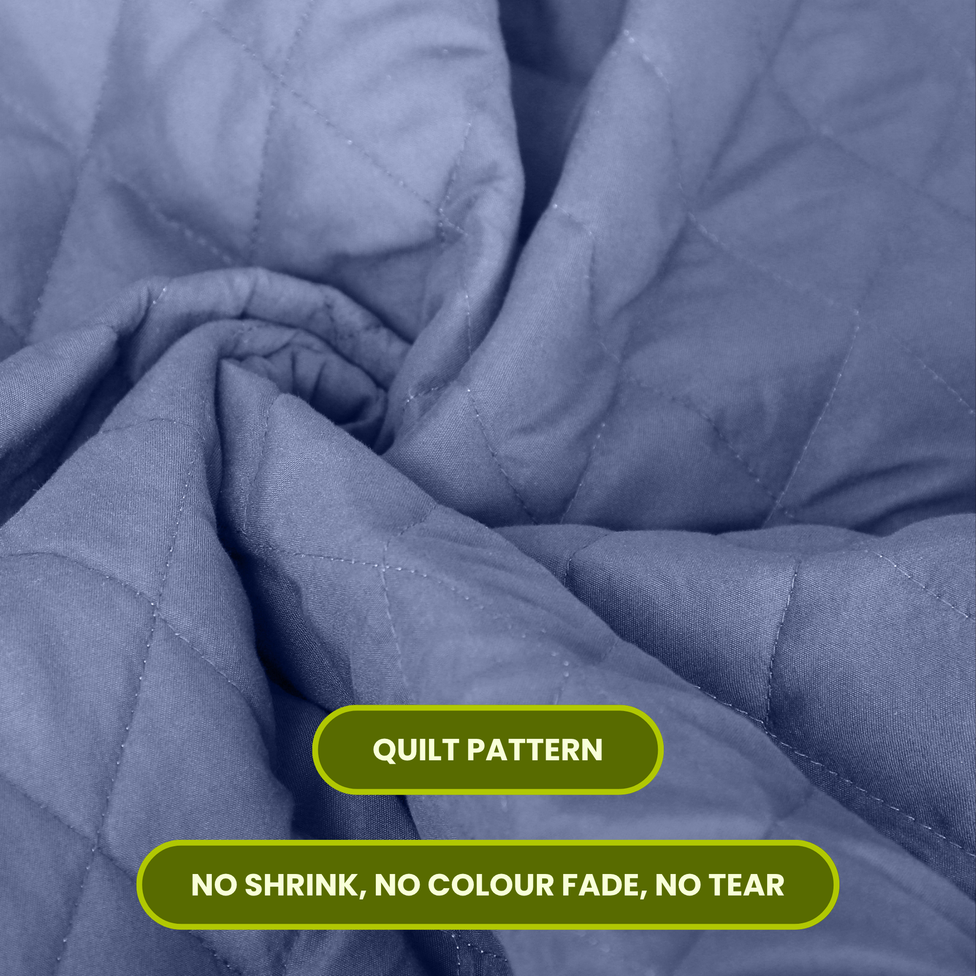 Quilted Grey Mattress Protector