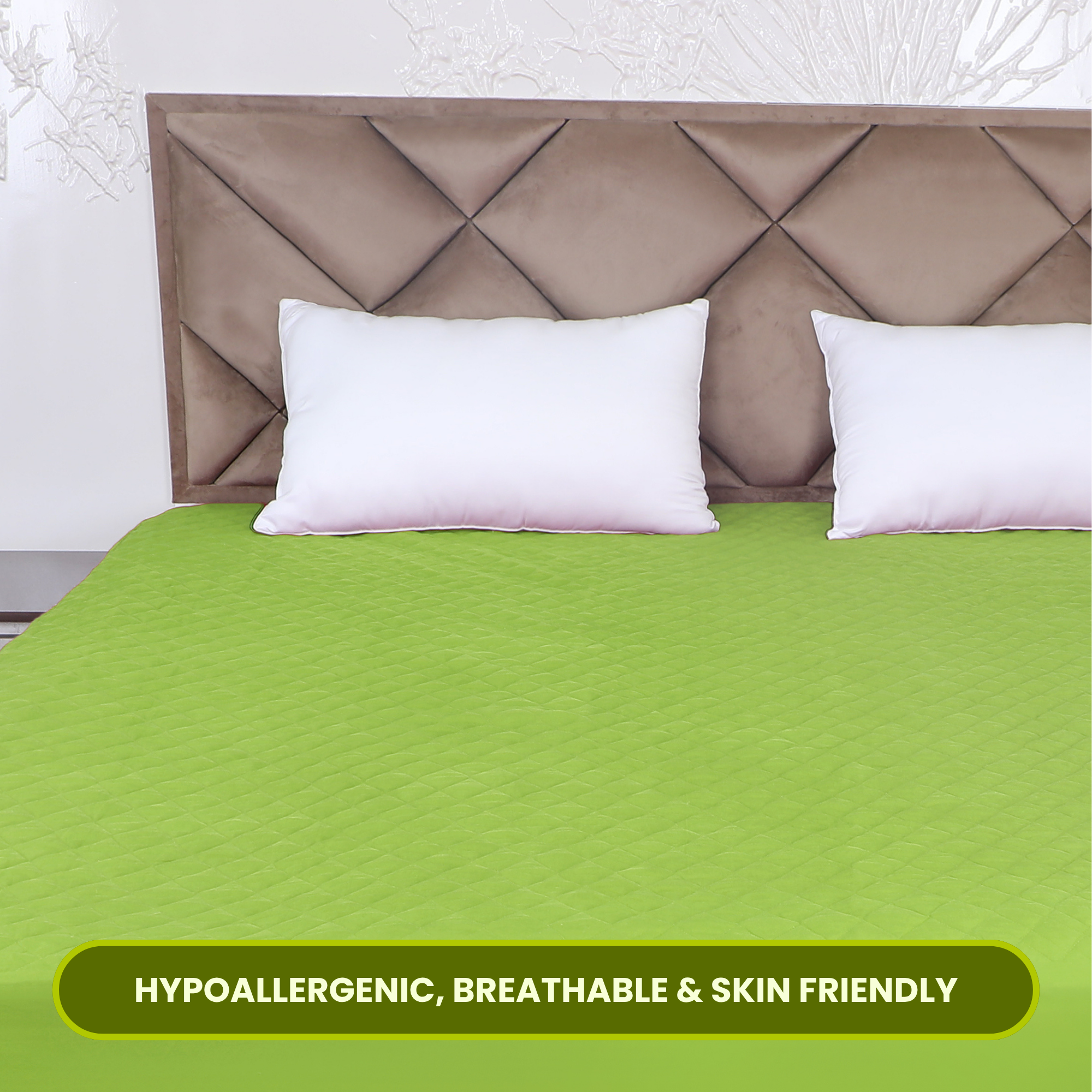 Quilted Mint Green Mattress Protector