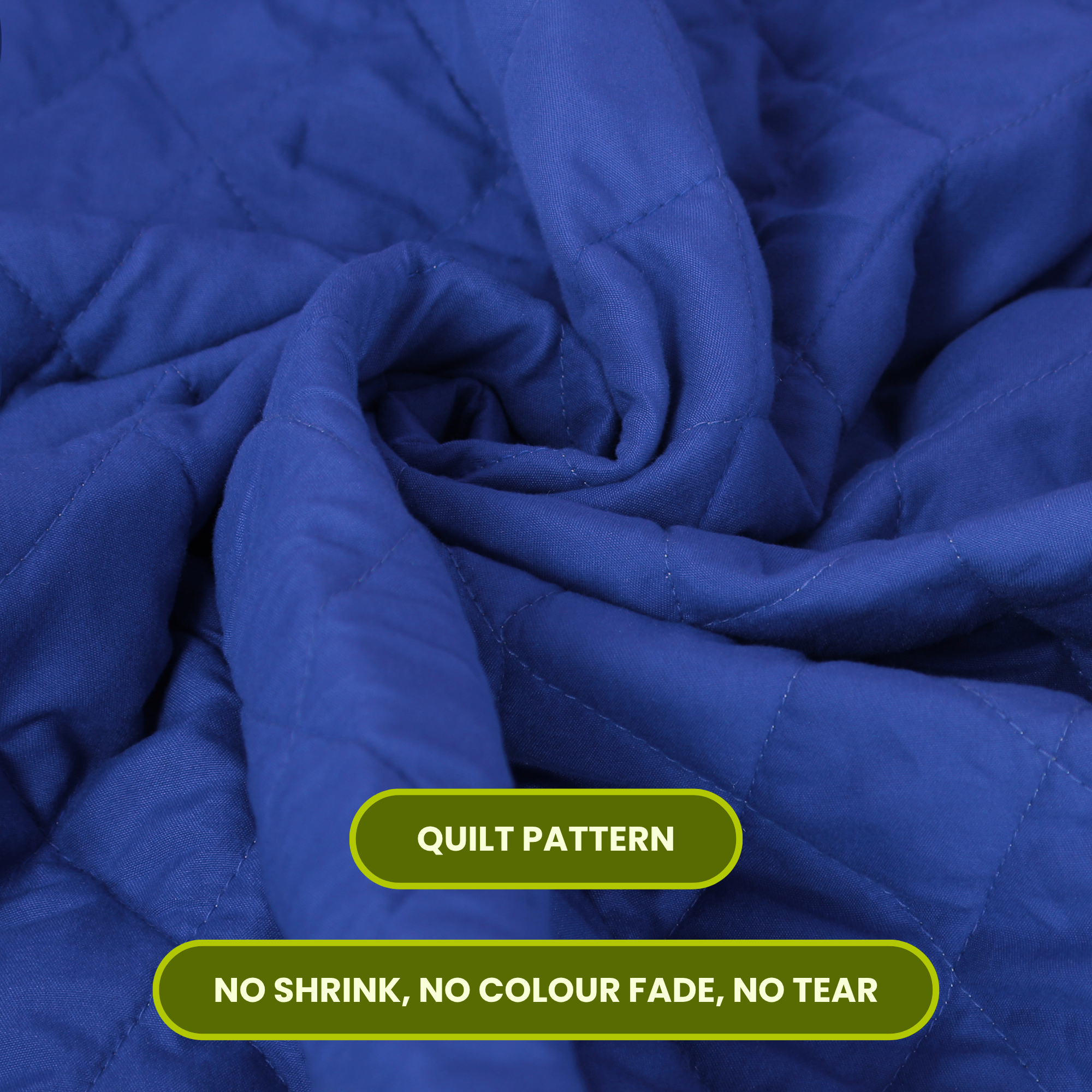Quilted Navy Blue Mattress Protector
