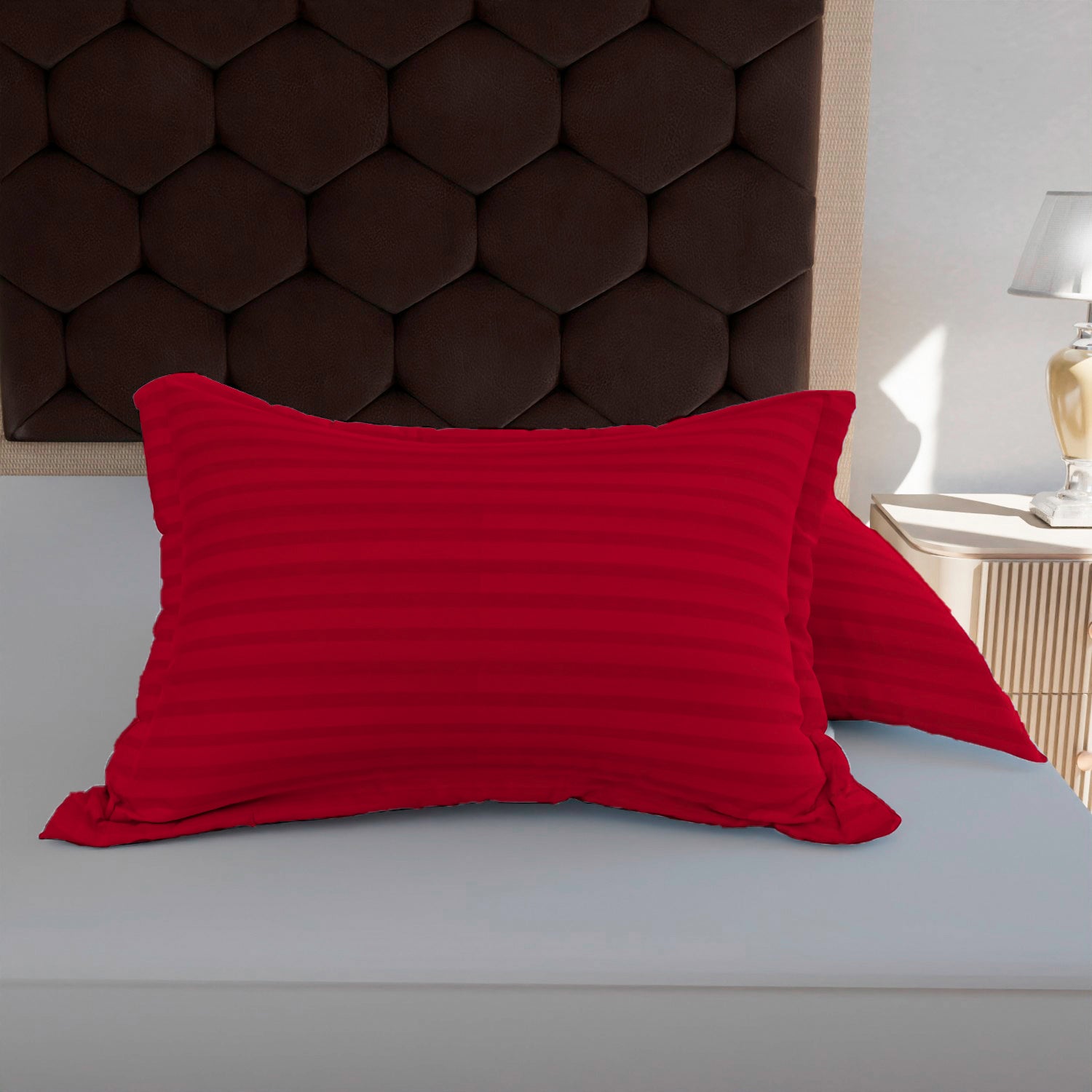 Red Stripe Pillow Covers