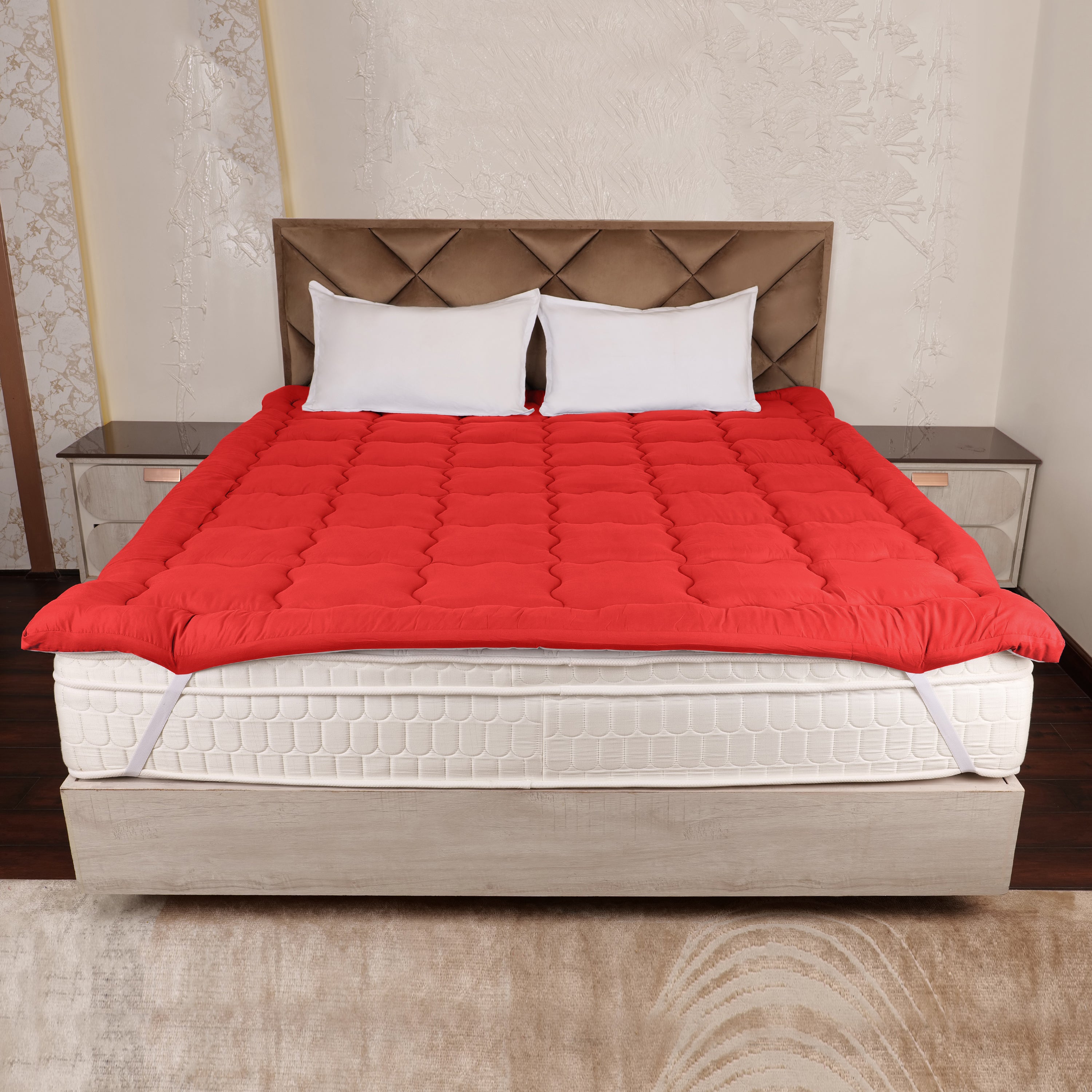 Red Mattress Topper / Pads #thickness_2-inch-500-gsm