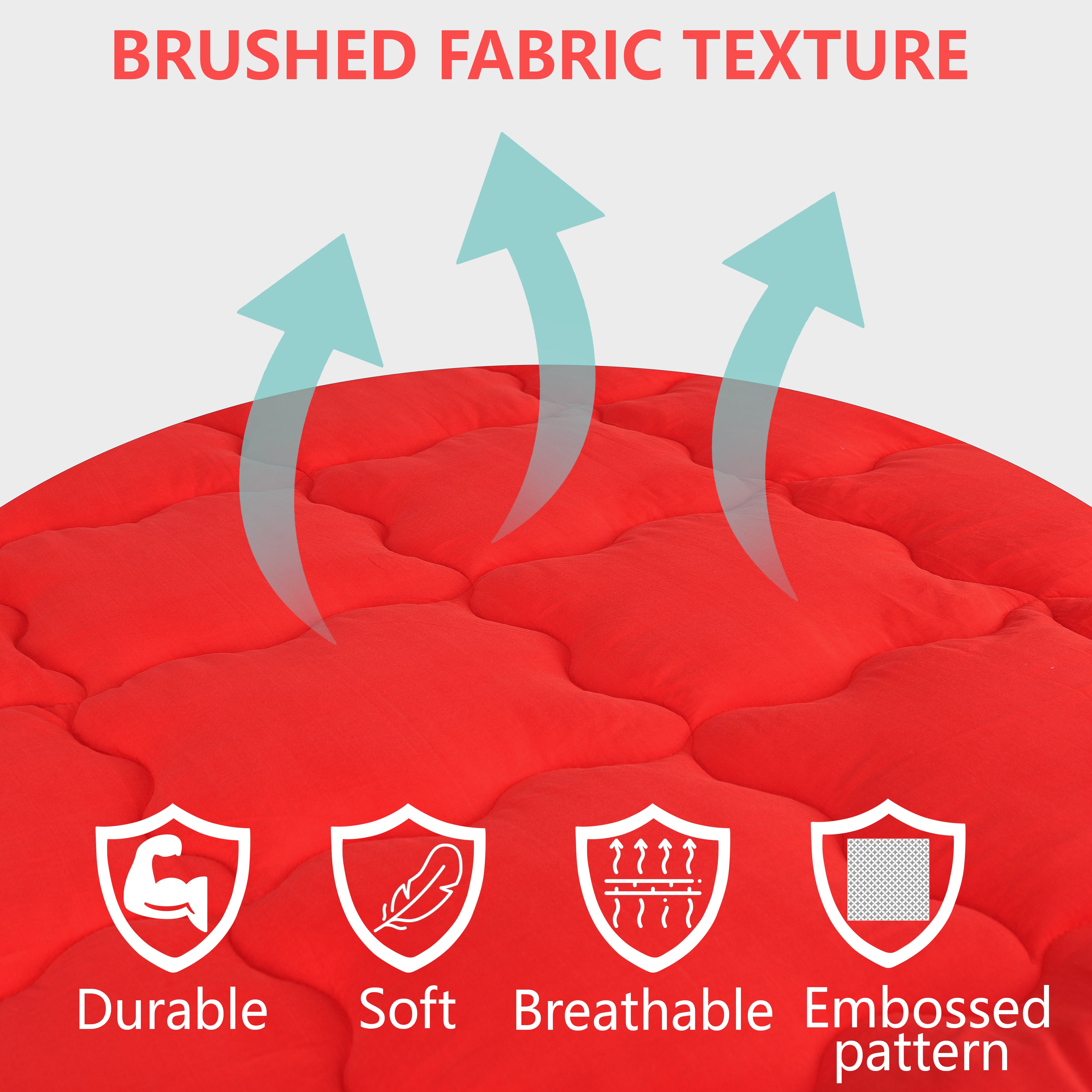 Red Mattress Topper / Pads #thickness_2-inch-500-gsm