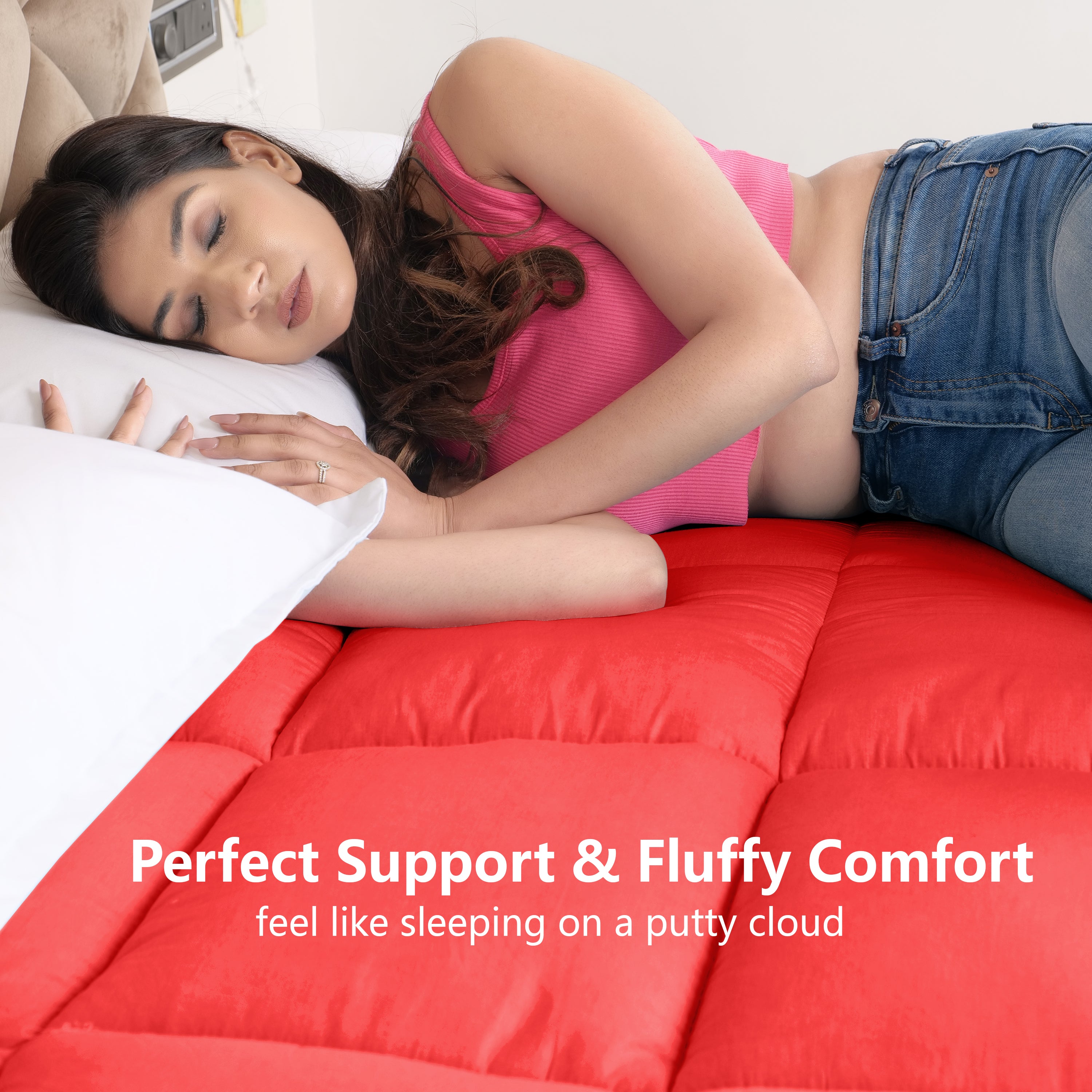 Red Mattress Topper / Pads #thickness_3-inch-1200-gsm