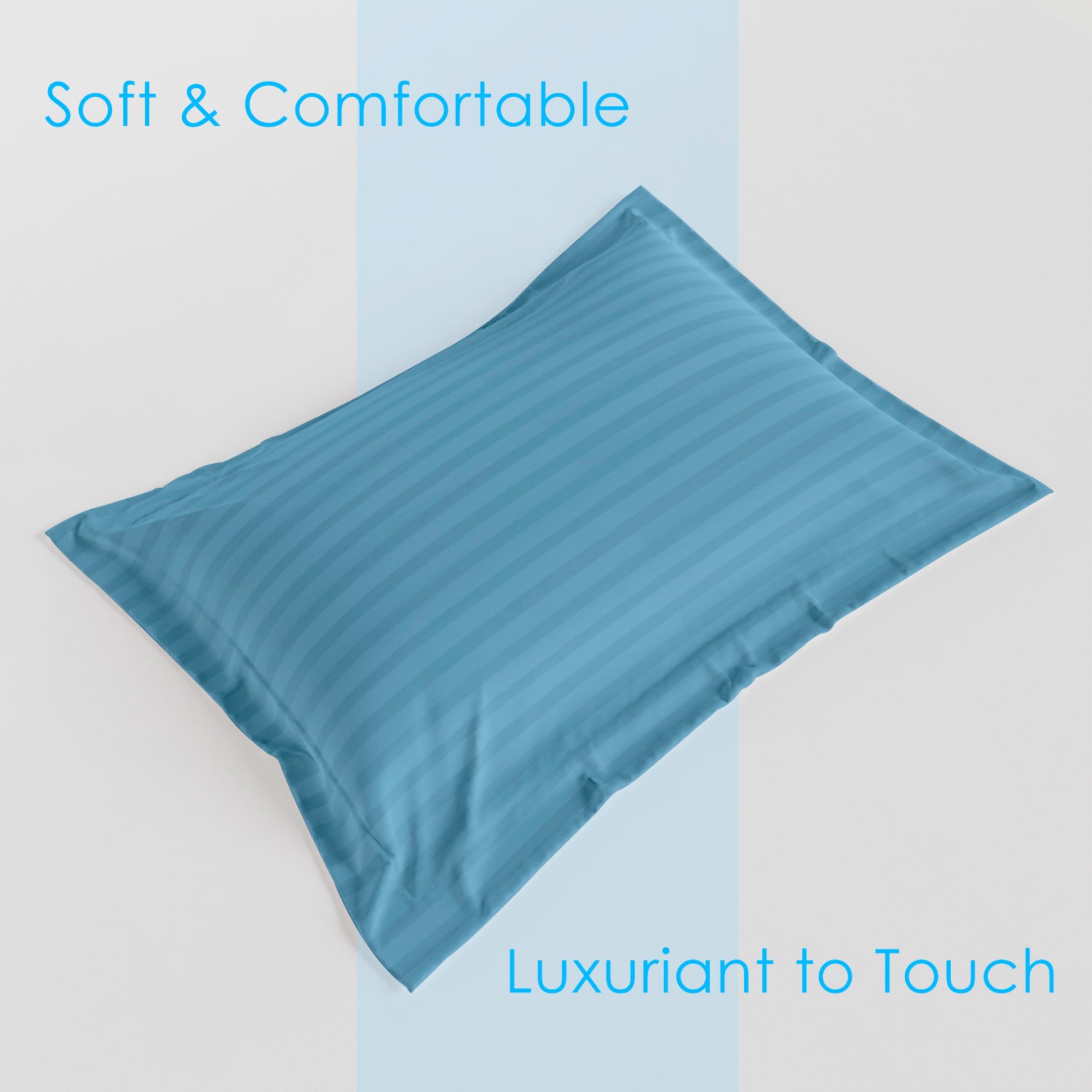 Sky Blue Stripe Pillow Covers