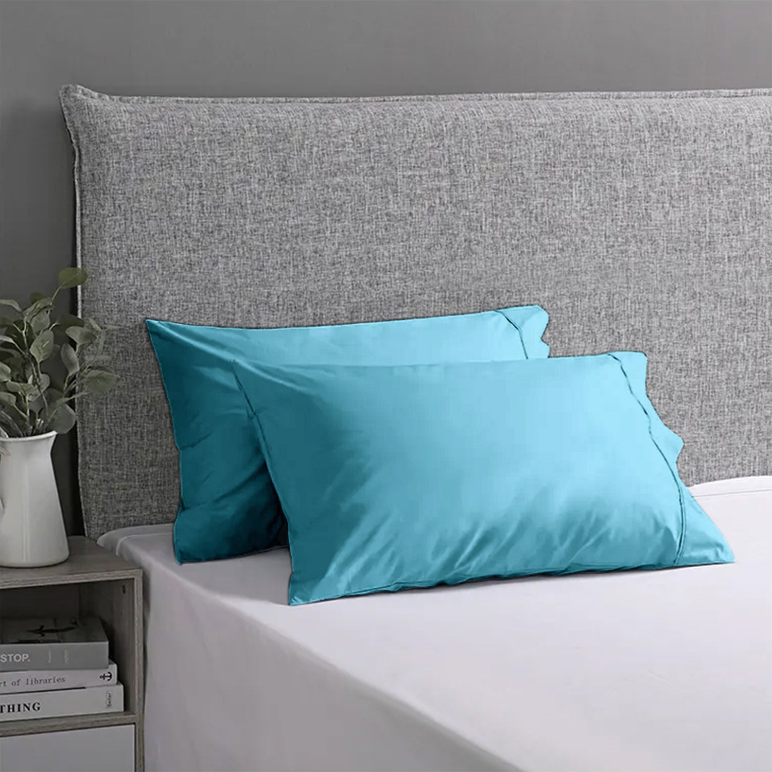 Sky Blue Plain Pillow Covers