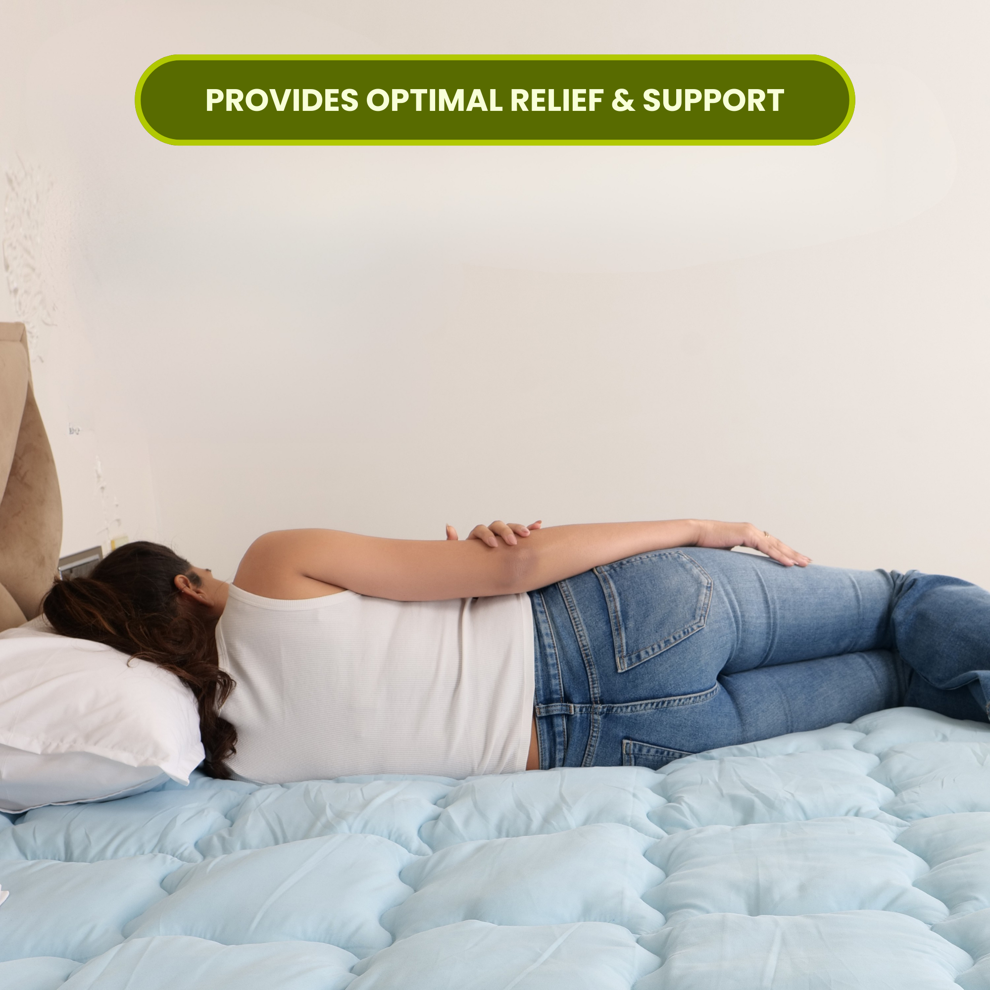 Sky Blue Mattress Topper / Pads 