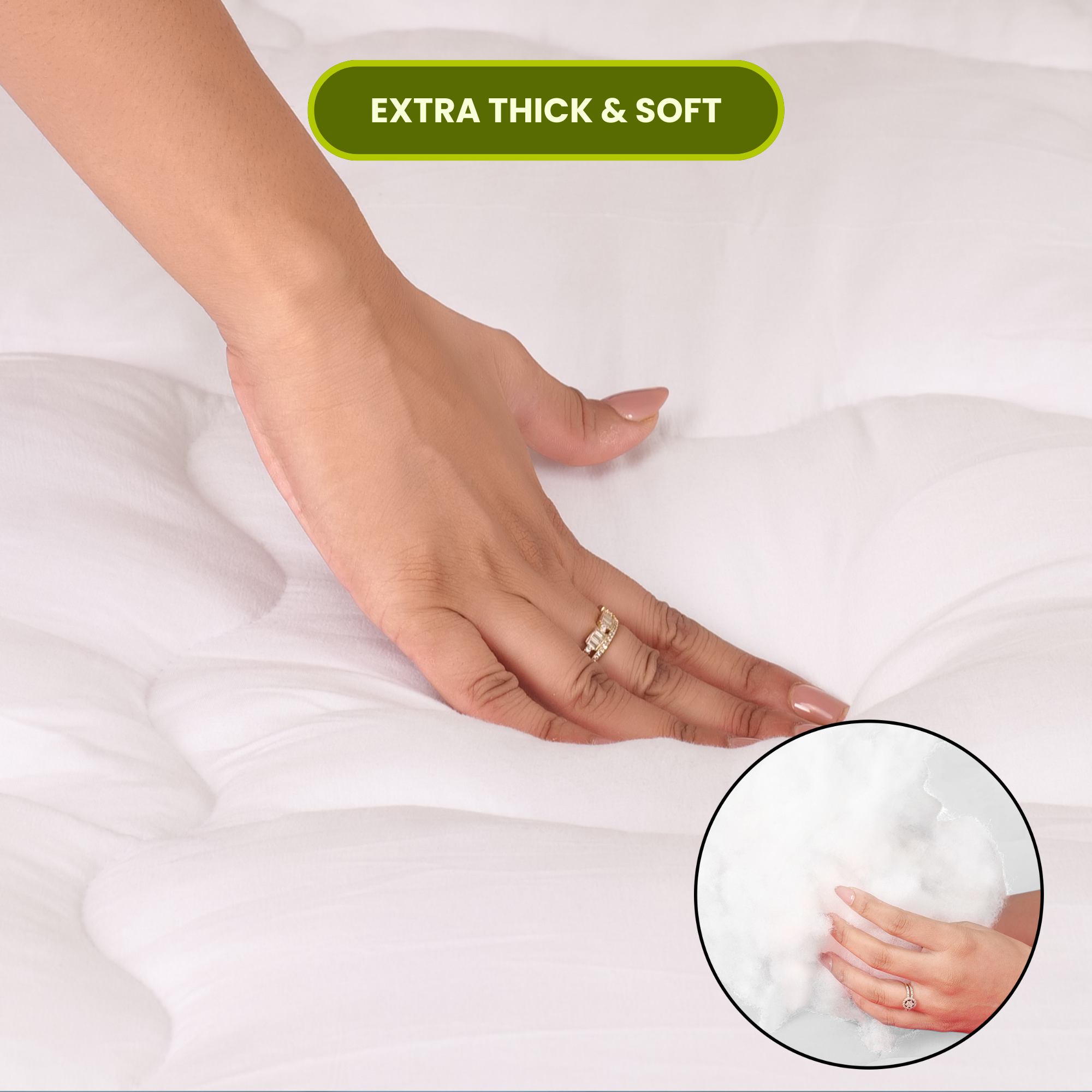 White Mattress Topper / Pads 