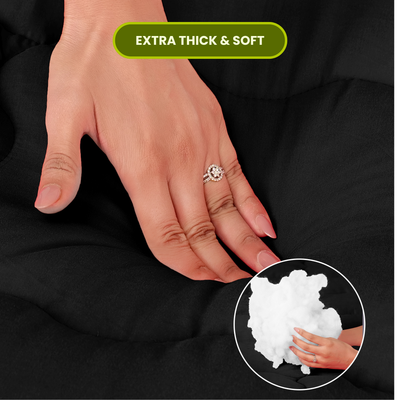 Black Mattress Topper / Pads