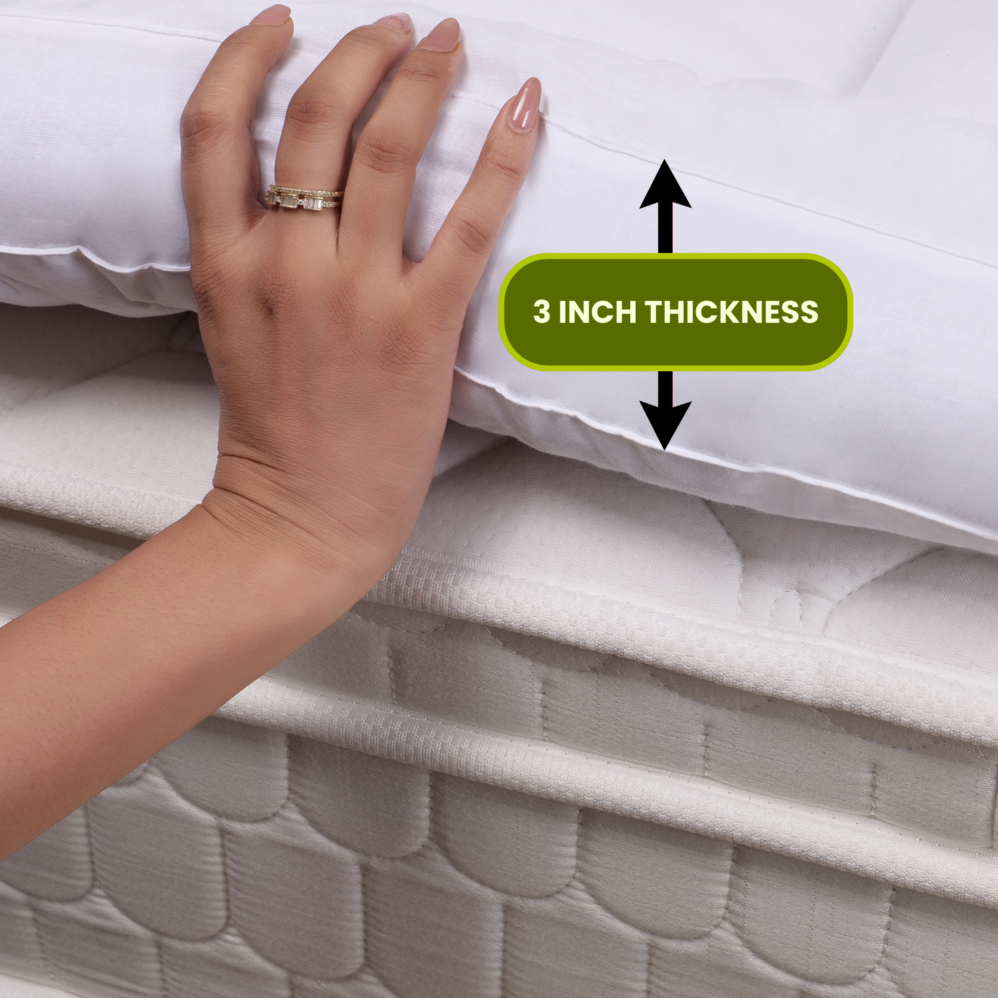 White Mattress Topper / Pads 