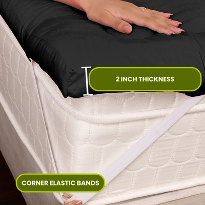 Black Mattress Topper / Pads