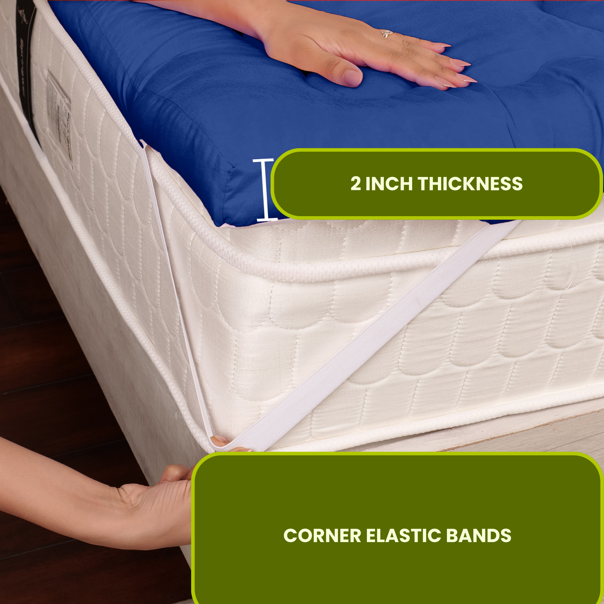 Navy Blue Mattress Topper / Pads 