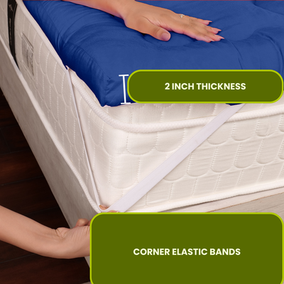 Navy Blue Mattress Topper / Pads 