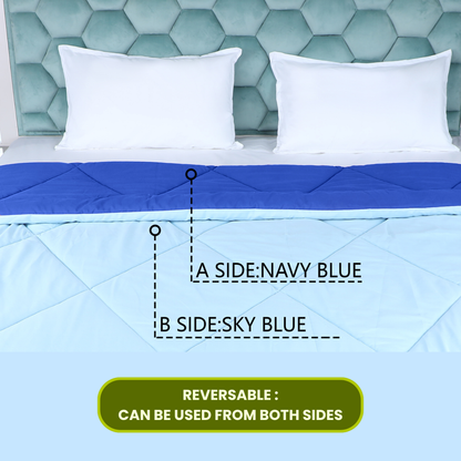 Blue & Sky Blue Reversable Comforter/Duvet
