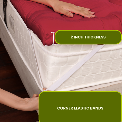 Maroon Mattress Topper / Pads 