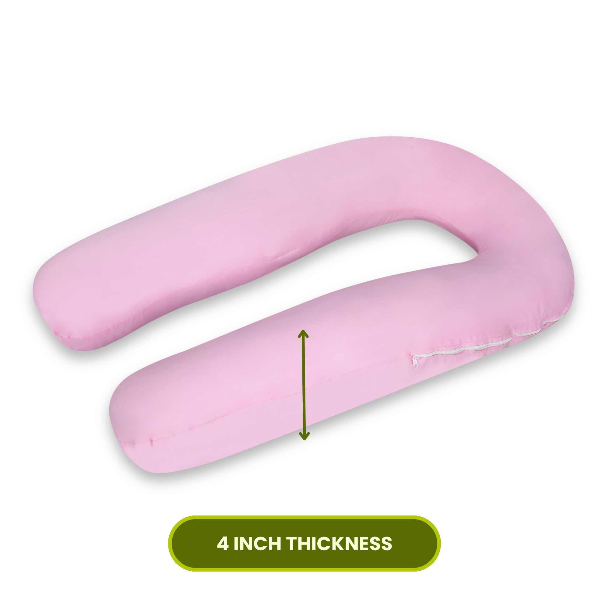 Baby Pink U Shaped Pregnancy Pillow
