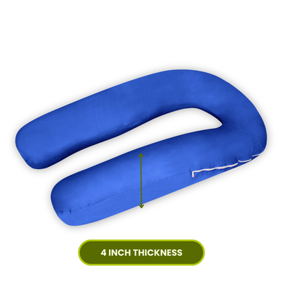 Navy Blue U Shaped Pregnancy Pillow