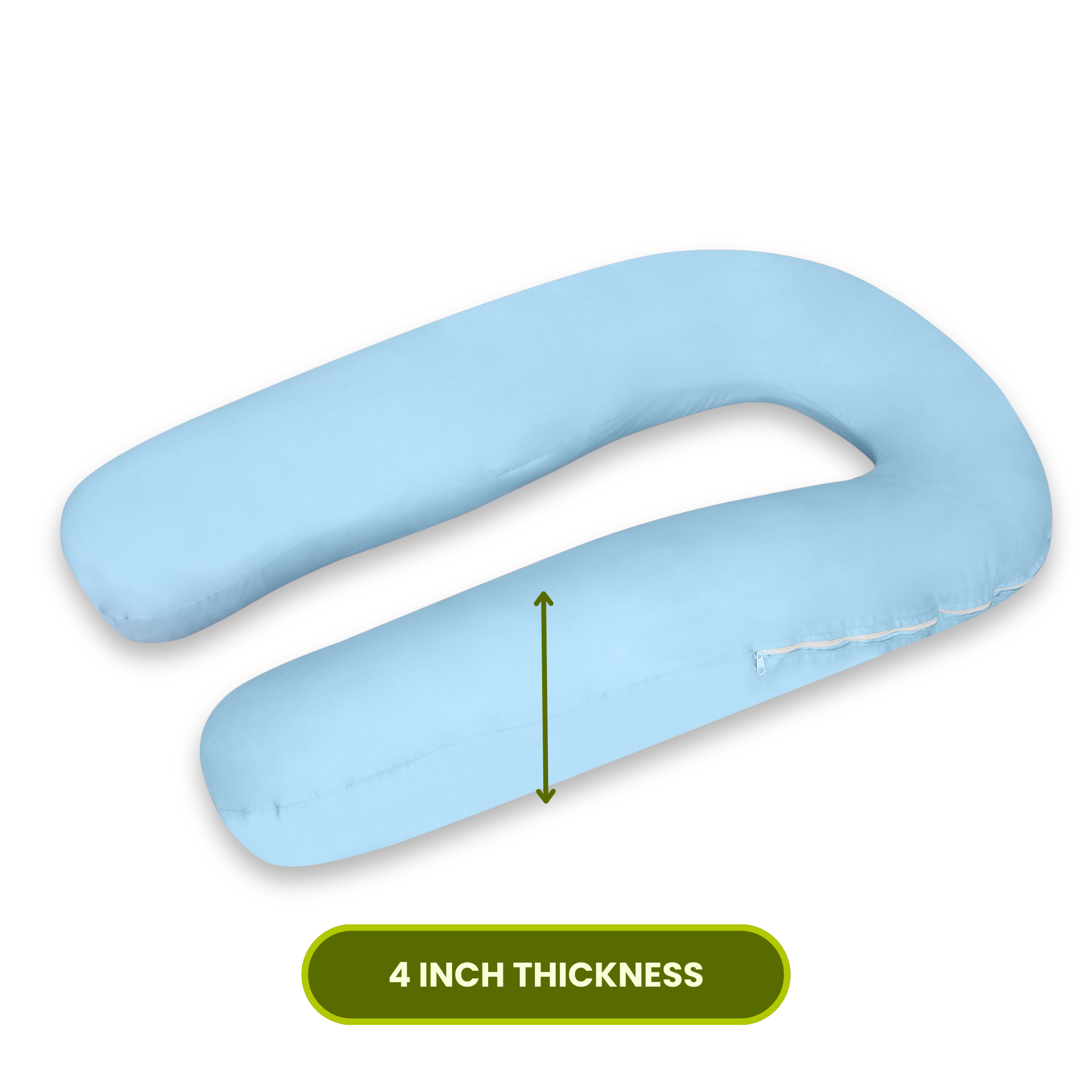 Sky Blue U Shaped Pregnancy Pillow
