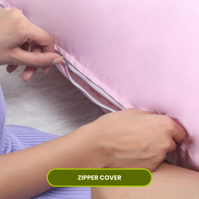 Baby Pink U Shaped Pregnancy Pillow