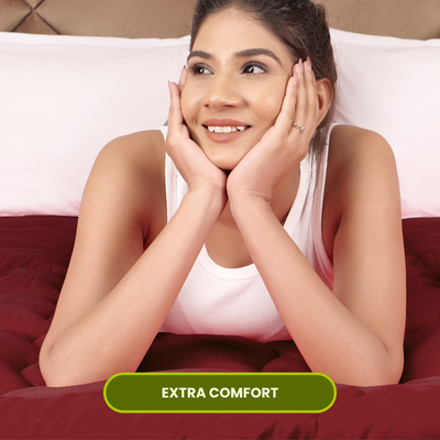 Maroon Mattress Topper / Pads 