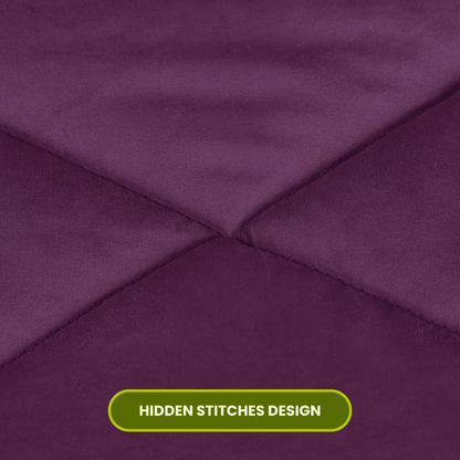 White & Wine Reversable Comforter/Duvet