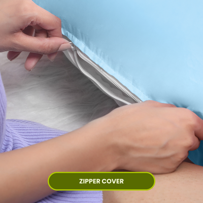 Sky Blue U Shaped Pregnancy Pillow